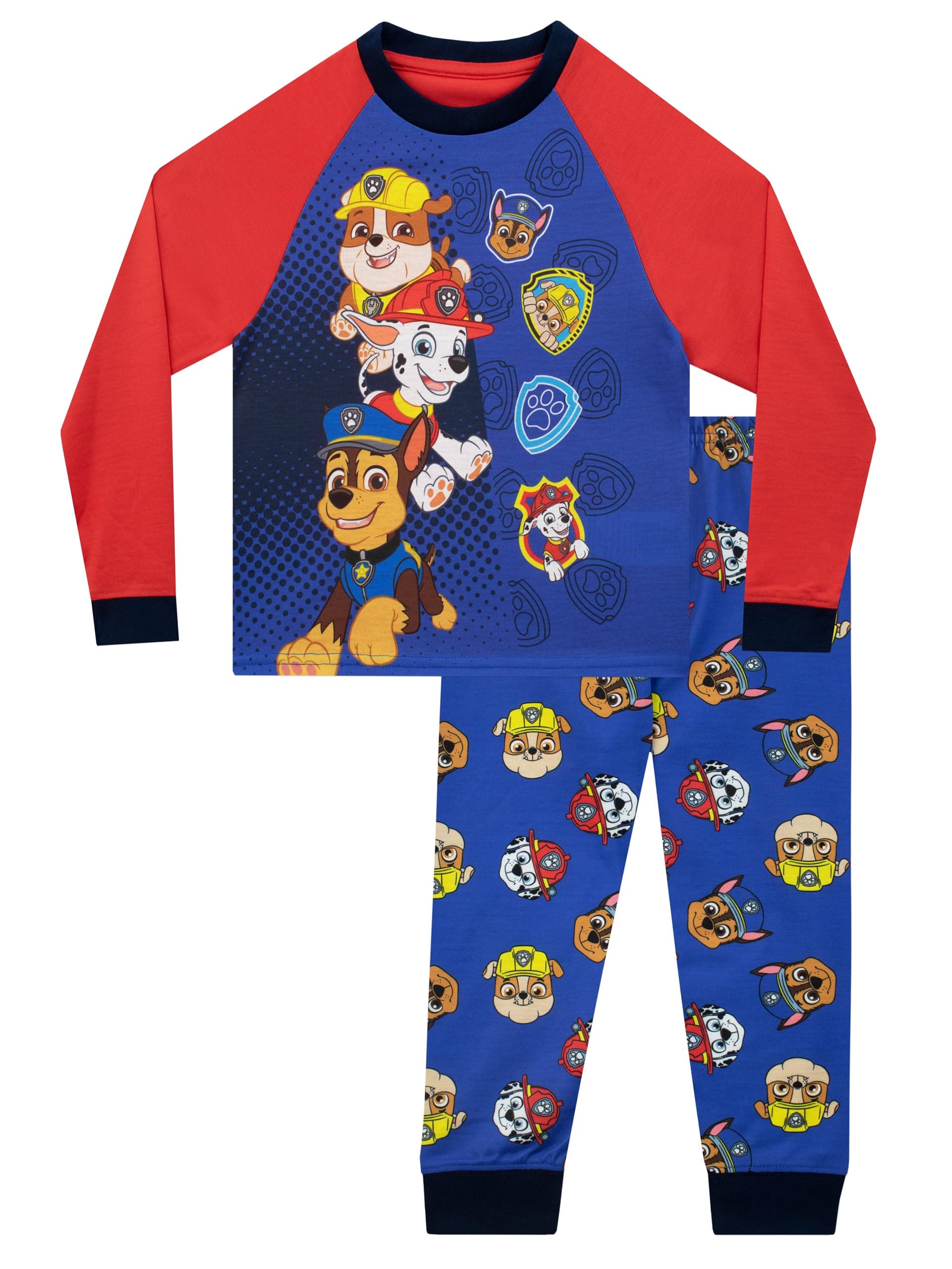 – Paw Patrol Pyjamas For Boys | Rubble, Marshall, Chase Boys Pyjama Set | Long Sleeve Kids PJs | Ages 12 Months to 8 Years