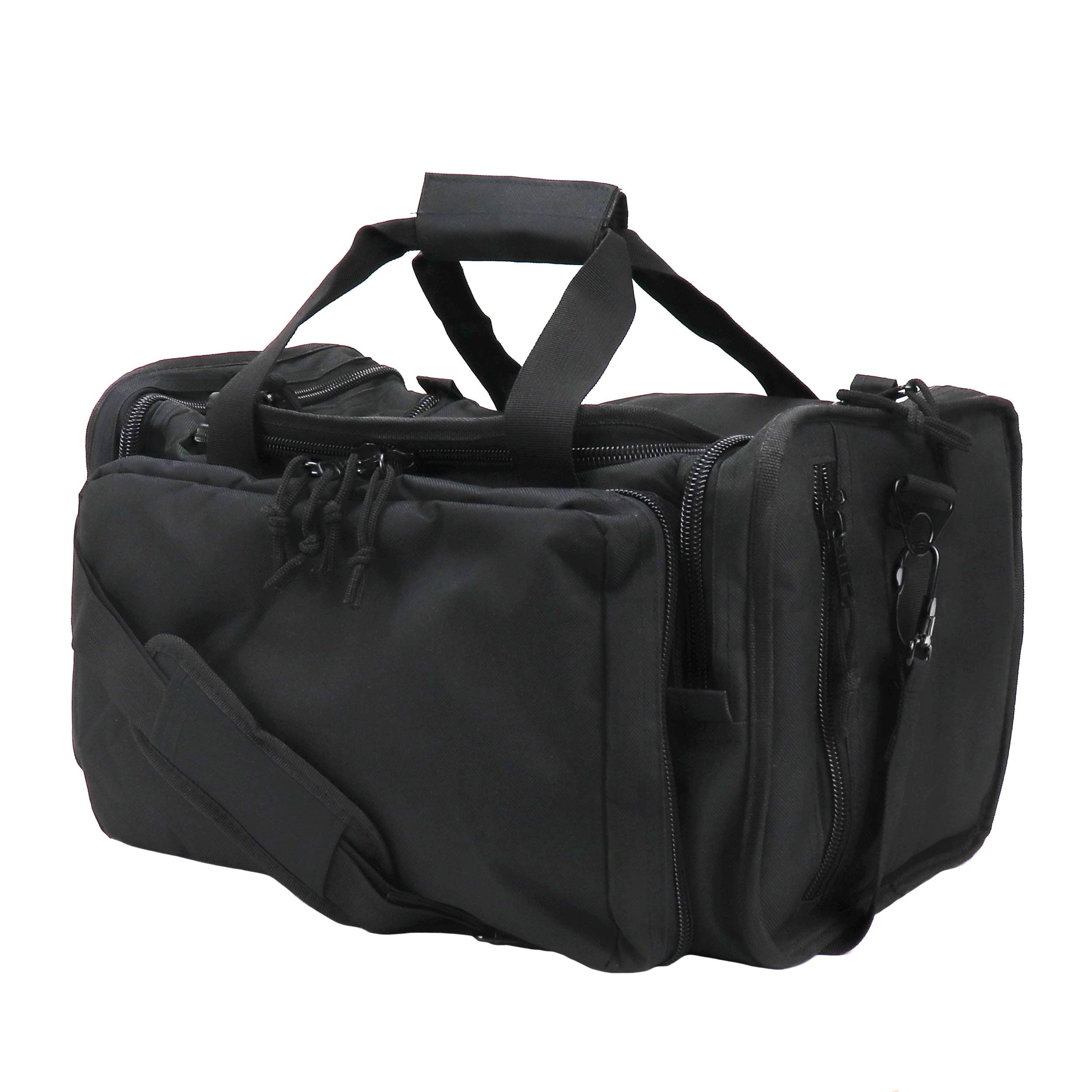 Tactical Range Bag with Removable Pistol Pouches, Gun Range Duffle Bag for Ammo, Shooting, Hunting, or Traveling
