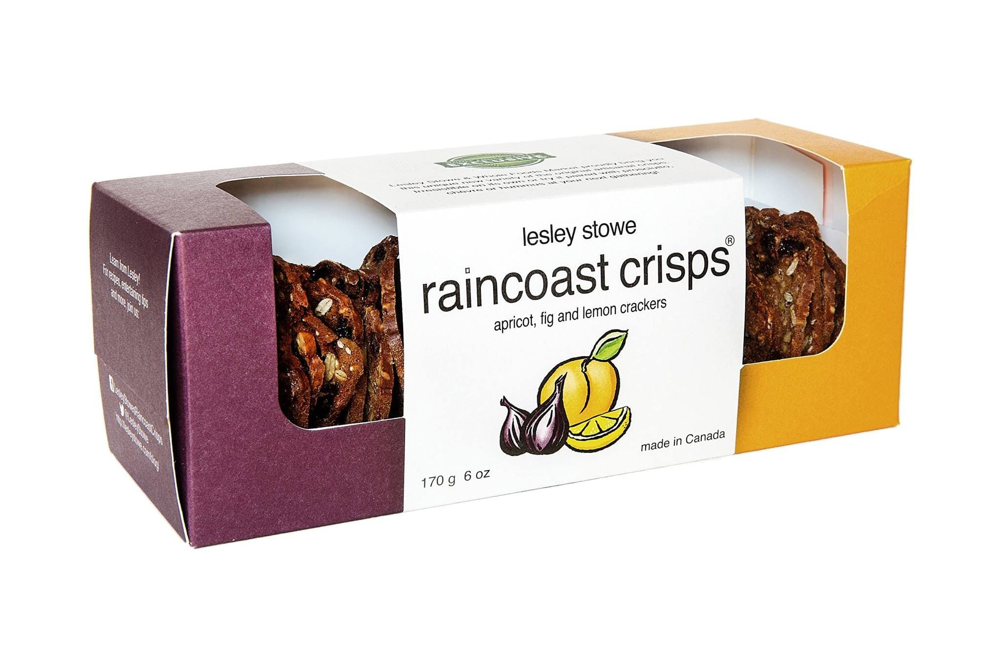 RAINCOAST CRISPS Apricot, Fig & Lemon Crisps, 6 OZ