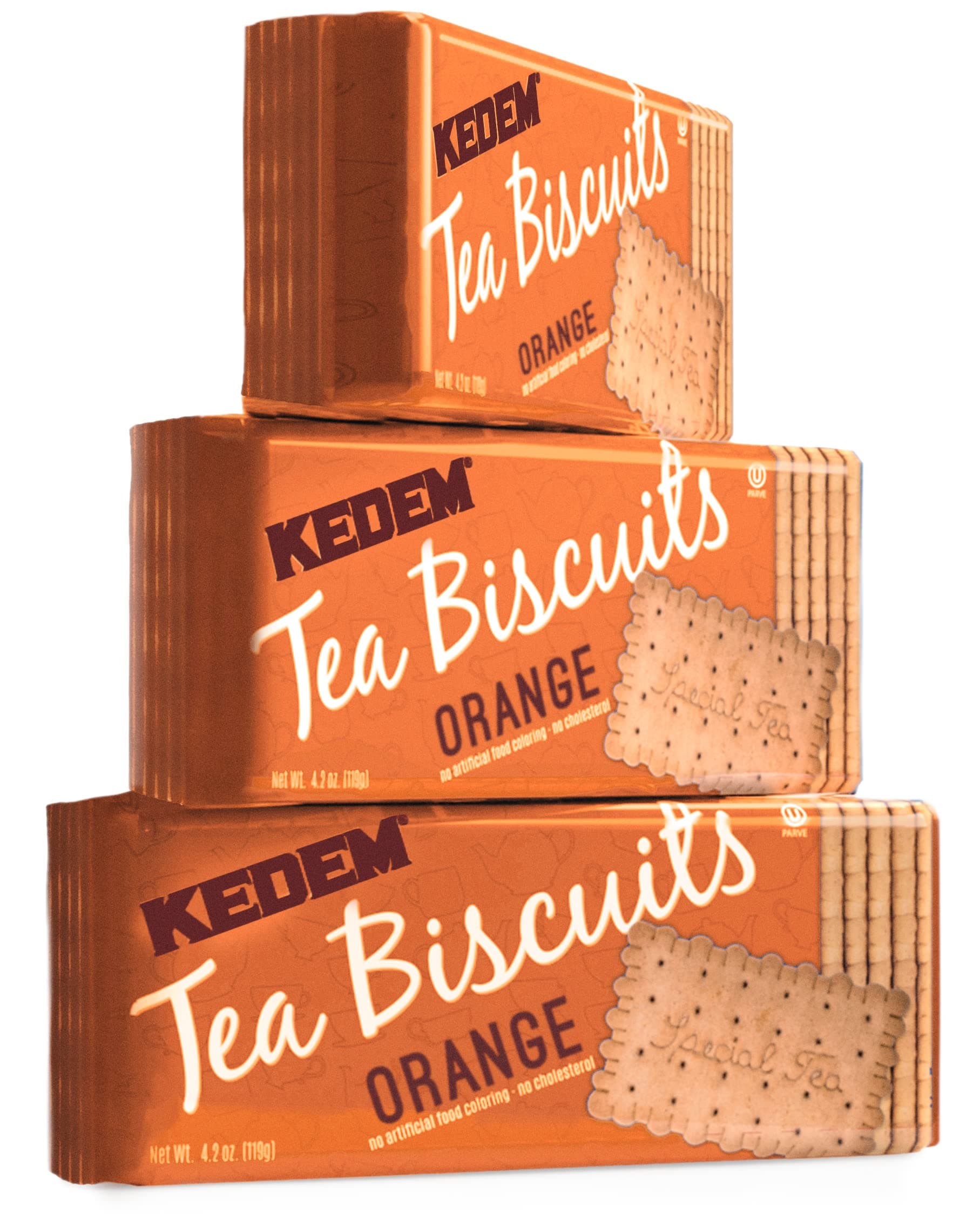 Orange Tea Biscuits, 4.2oz Bag (3 Pack) | Thin & Crisp Tea Biscuits, Great Dunking Cookie