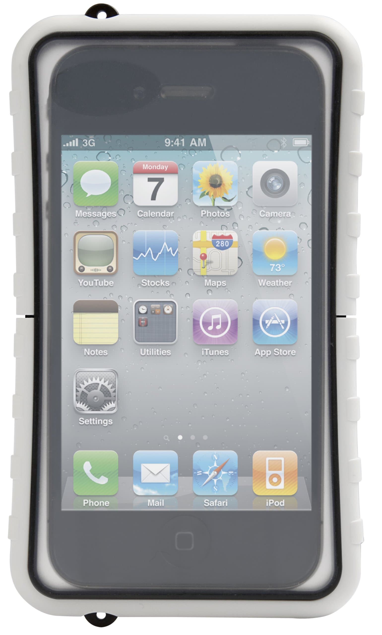 Krusell SEaLABox Universal Waterproof Case for iPhone 4/4S HTC Wildfire S Samsung Galaxy Ace Xperia neo/neo V and Other Smartphones - White