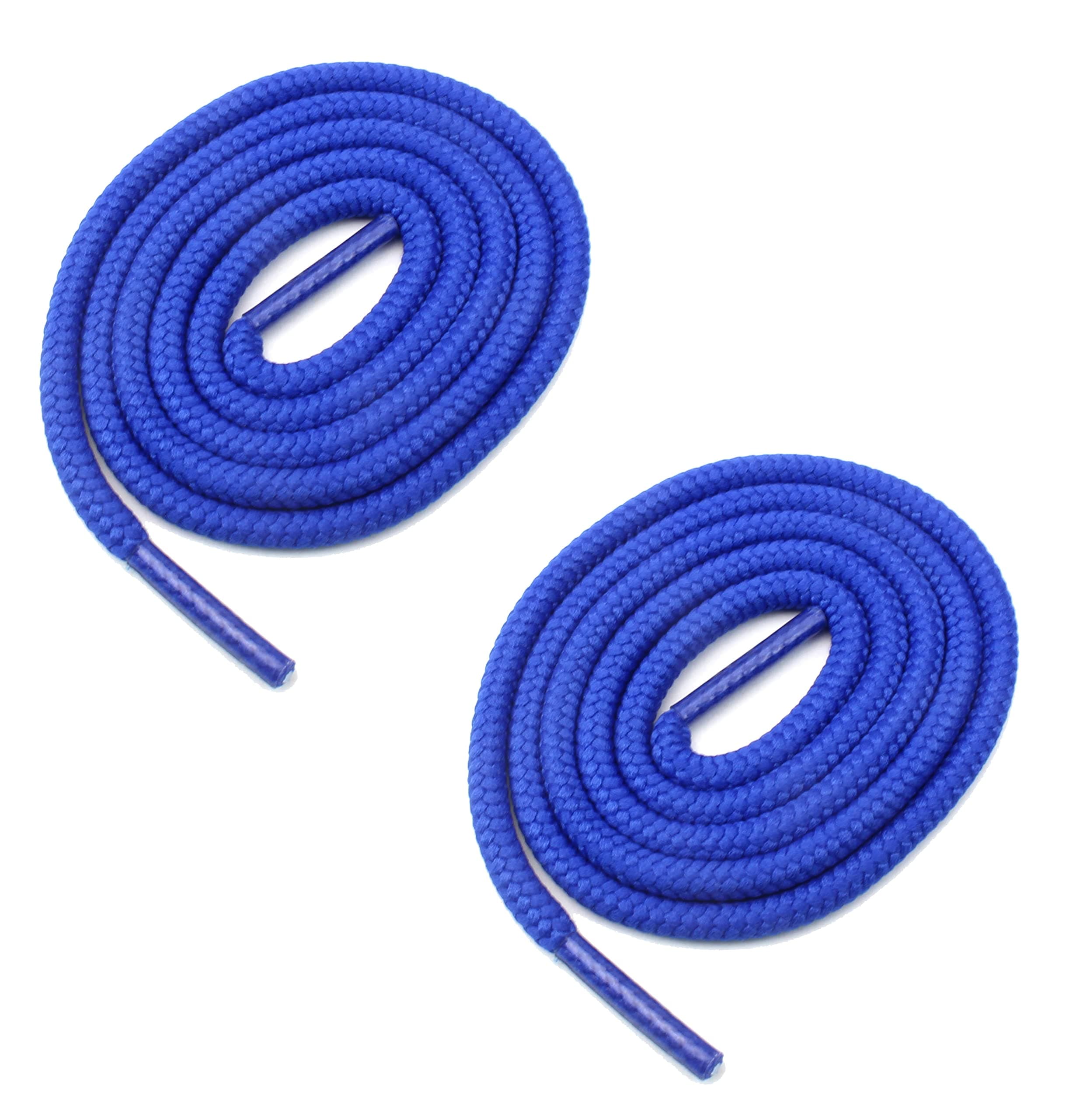 Round Boot Shoelaces 3/16" Thick Heavy Duty Strings for Work, Hiking Shoes, Combat - 27" to 72" Length Shoe Laces