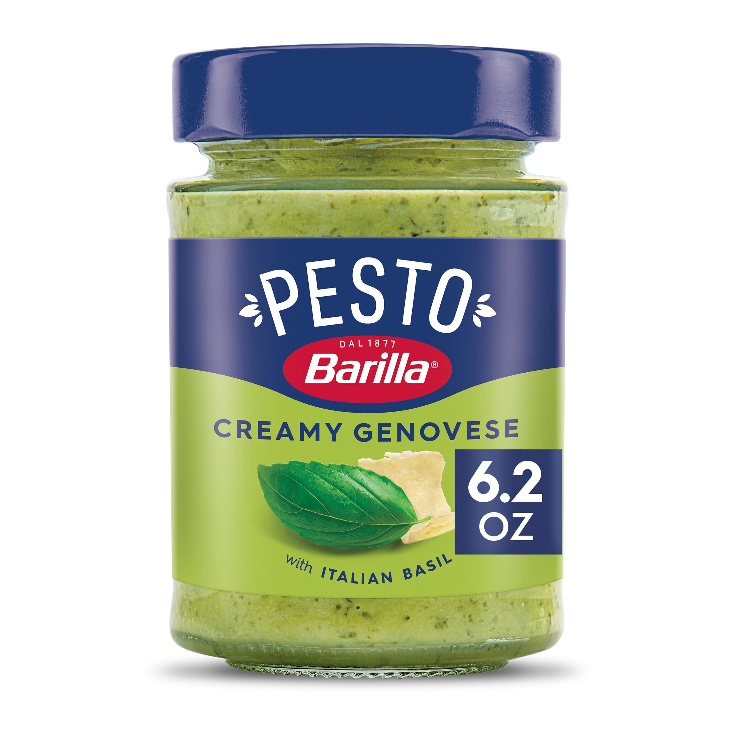 Creamy Genovese Pesto with Italian Basil Pasta Sauce and Spread