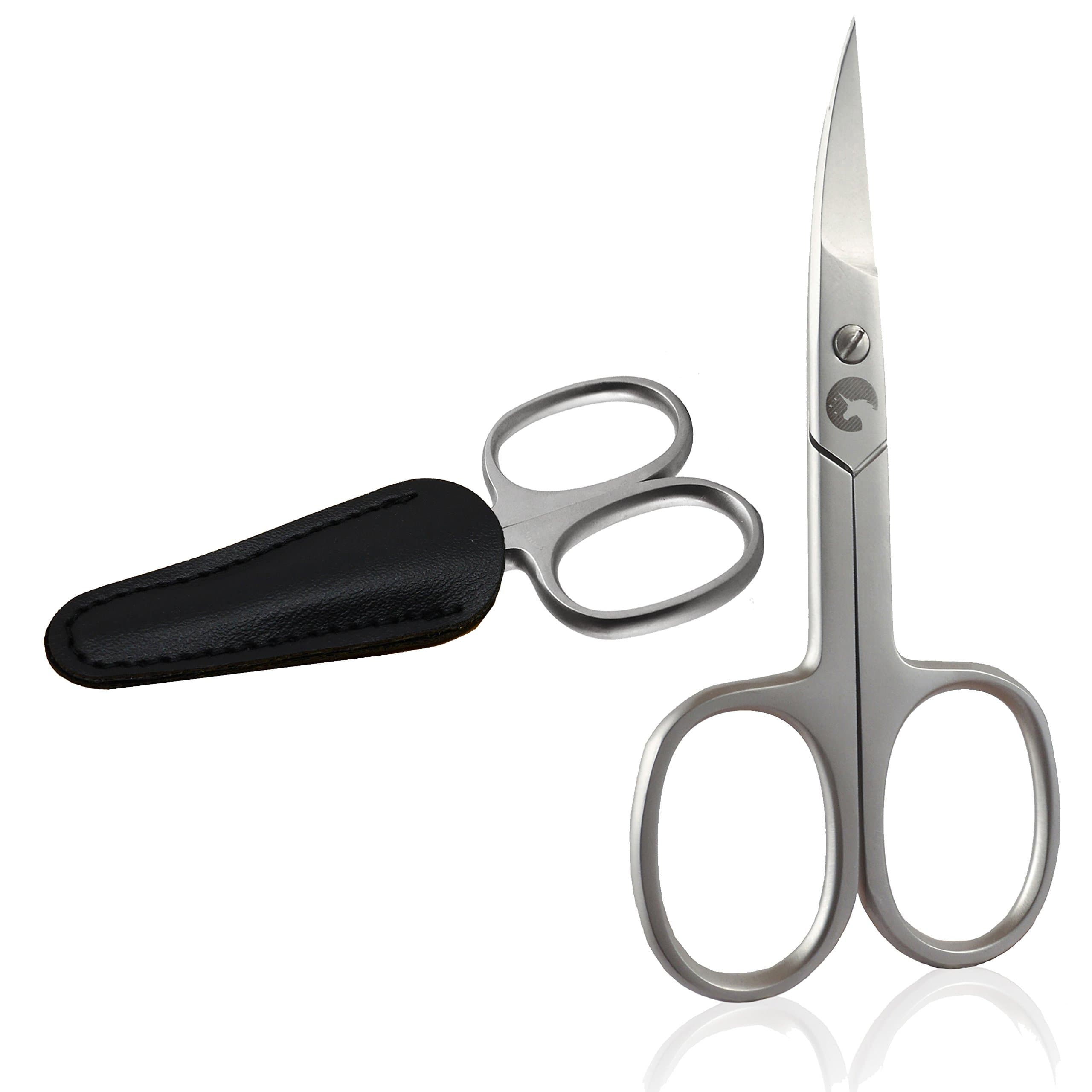 Eico nail scissors - Extra sharp nail scissors with curved cutting edge and tip protection - For fingernails and toenails - Manicure and pedicure
