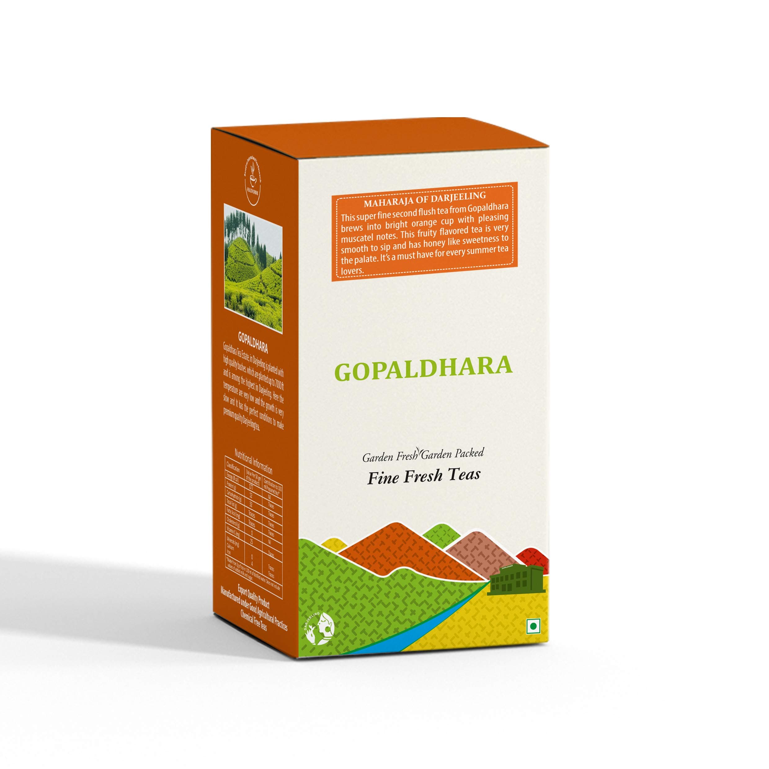 Gopaldhara Darjeeling High Mountain Clonal Tippy Maharaja of Darjeeling 50 grams Paper Box - (Royal Series) FTGFOP1 Exotic Premium Second Flush Black Tea