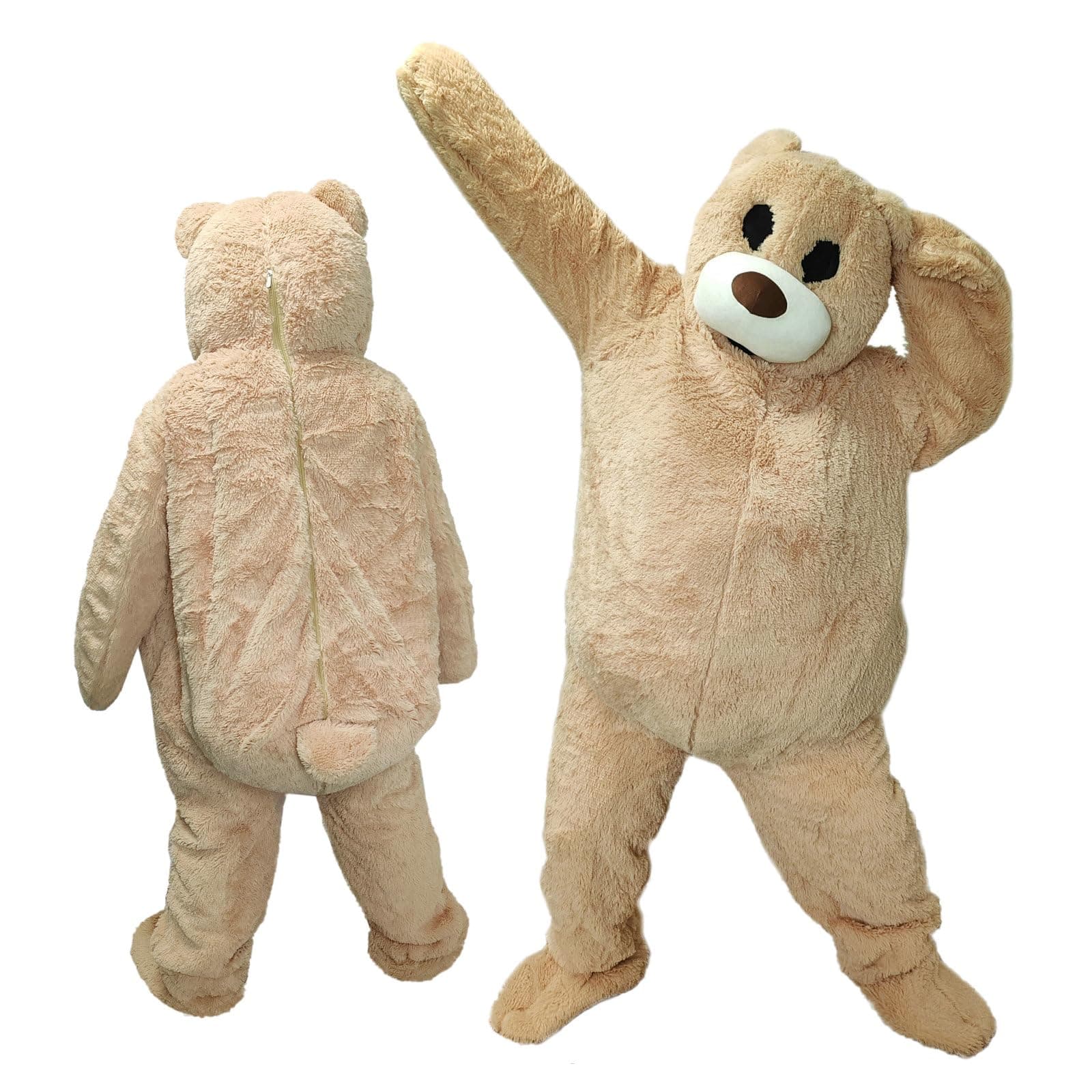 Giant Plush Teddy Bear Mascot Costume Dancing Bear Fancy Dress Stage Wear Costumes Animal Character Cosplay Adult Size for Men & Women