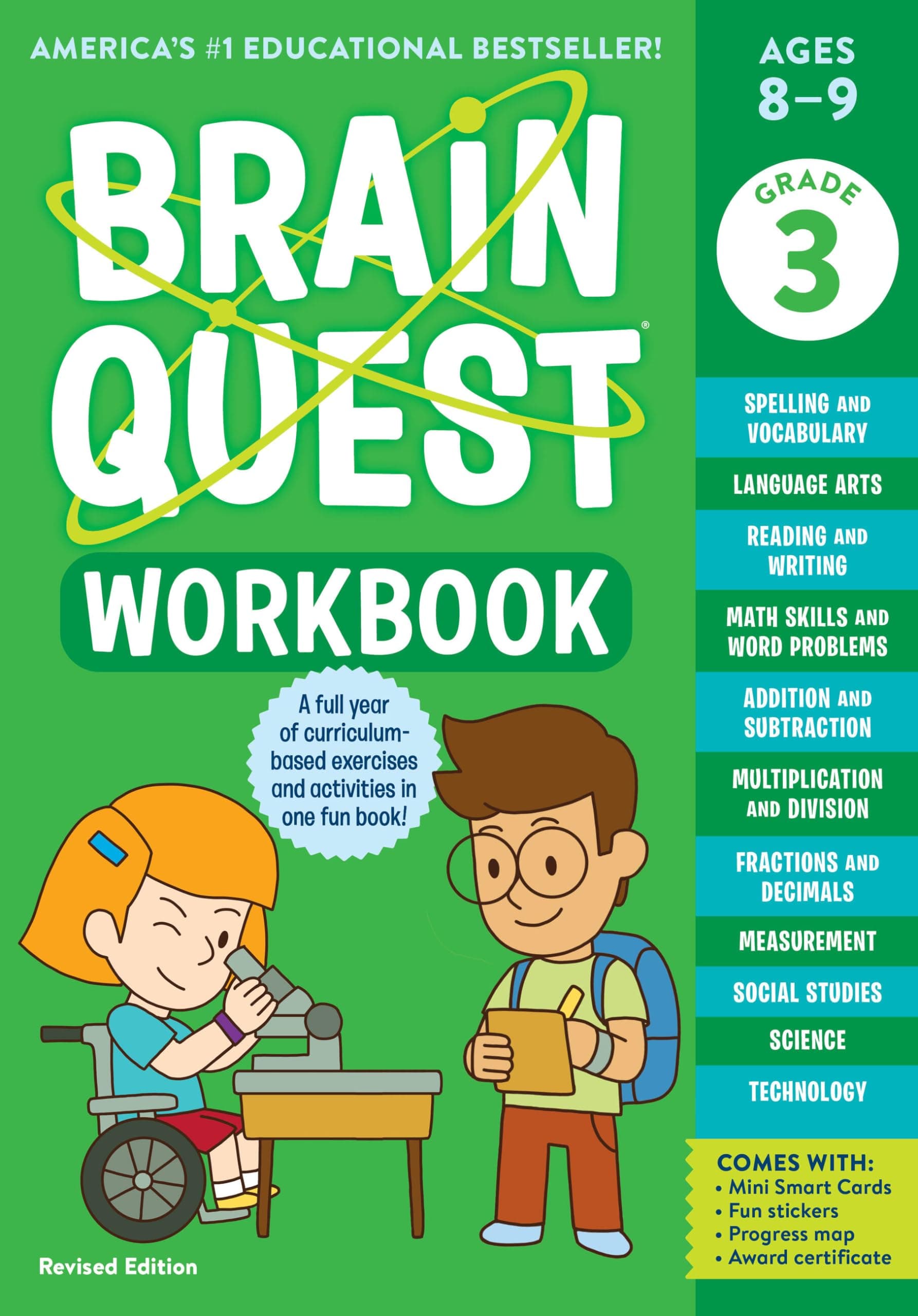 Brain Quest Workbook: 3rd Grade Revised Edition (Brain Quest Workbooks) Paperback – May 9, 2023