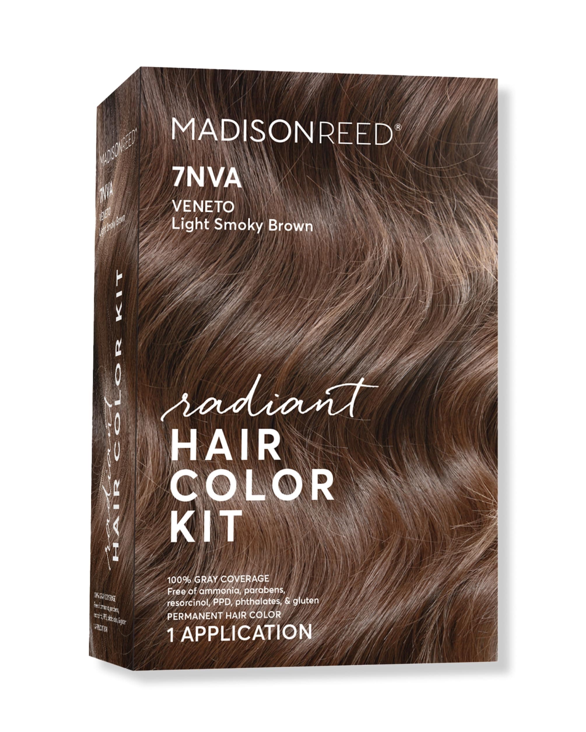 Madison Reed Radiant Hair Color Kit - 7NVA Light Cool Brown (Veneto Brown), Dimensional Gray Hair Blending Permanent Hair Dye, PPD-Free & Ammonia-Free, 1 Pack
