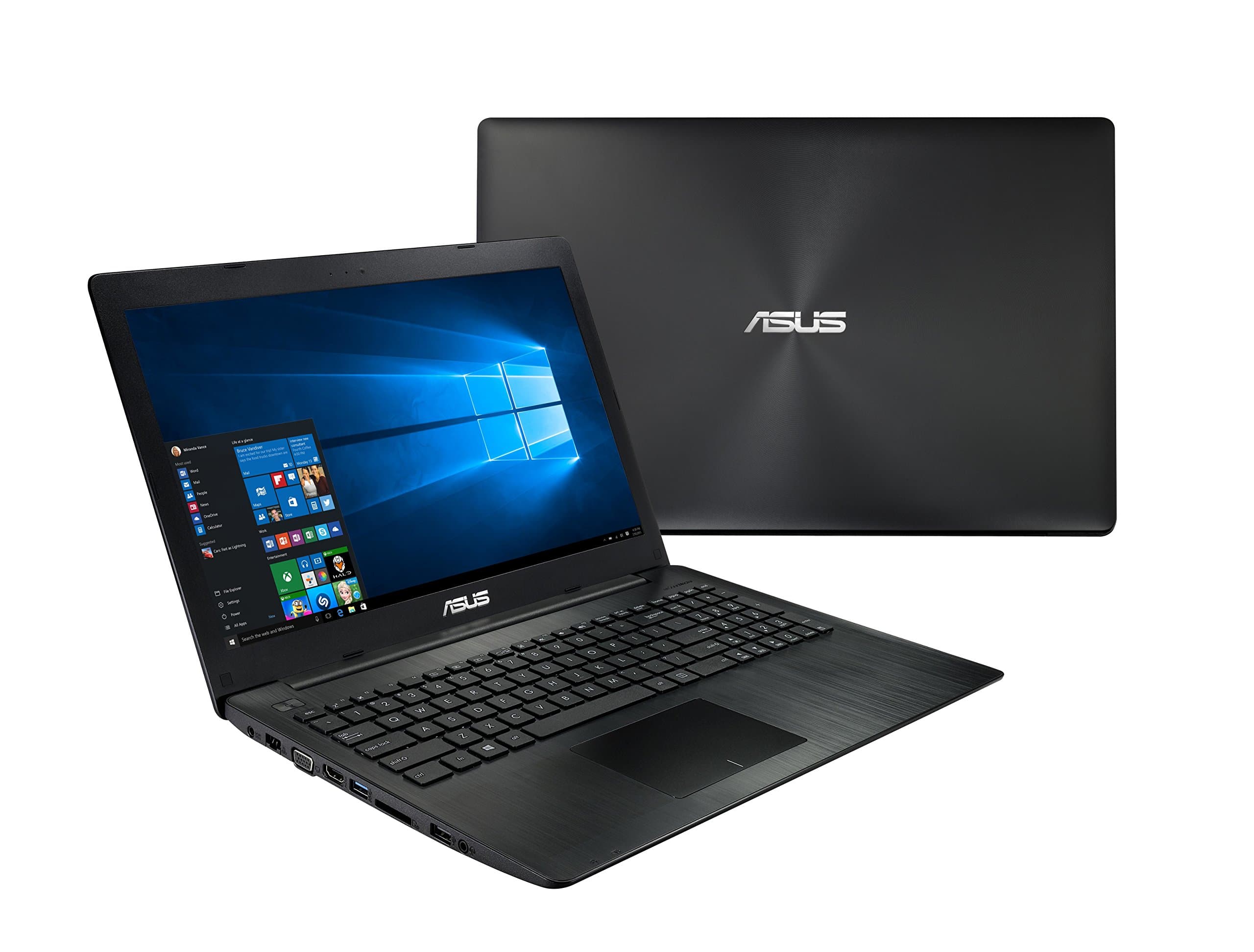 2016 Asus 15.6-Inch High Performance Laptop, Intel Dual-Core Celeron N3050 Processor, 4GB Memory, 500GB Hard Drive, DVD/CD Burner, HDMI, Wifi, Webcam, Windows 10, Black