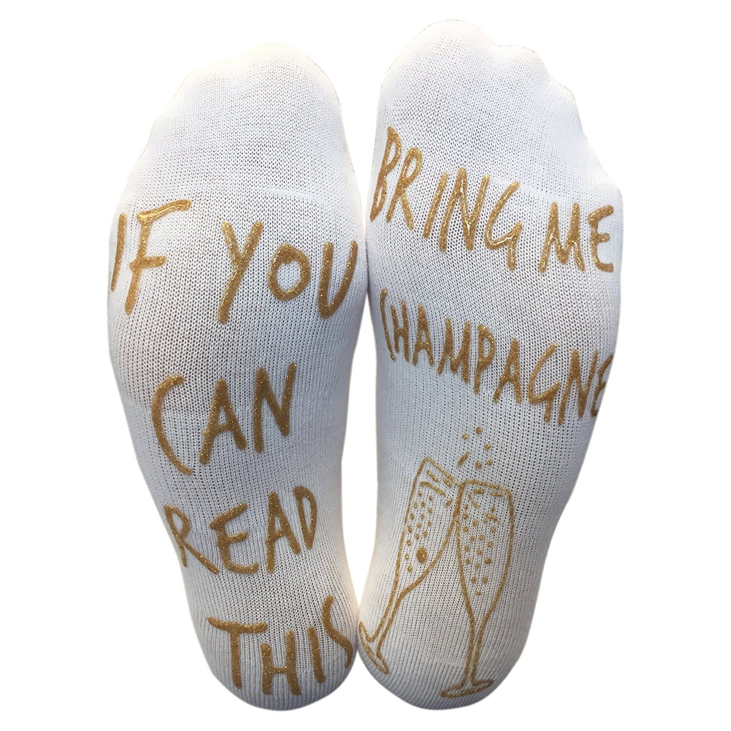 'If You Can Read This Bring Me Champagne' Funny Ankle Socks