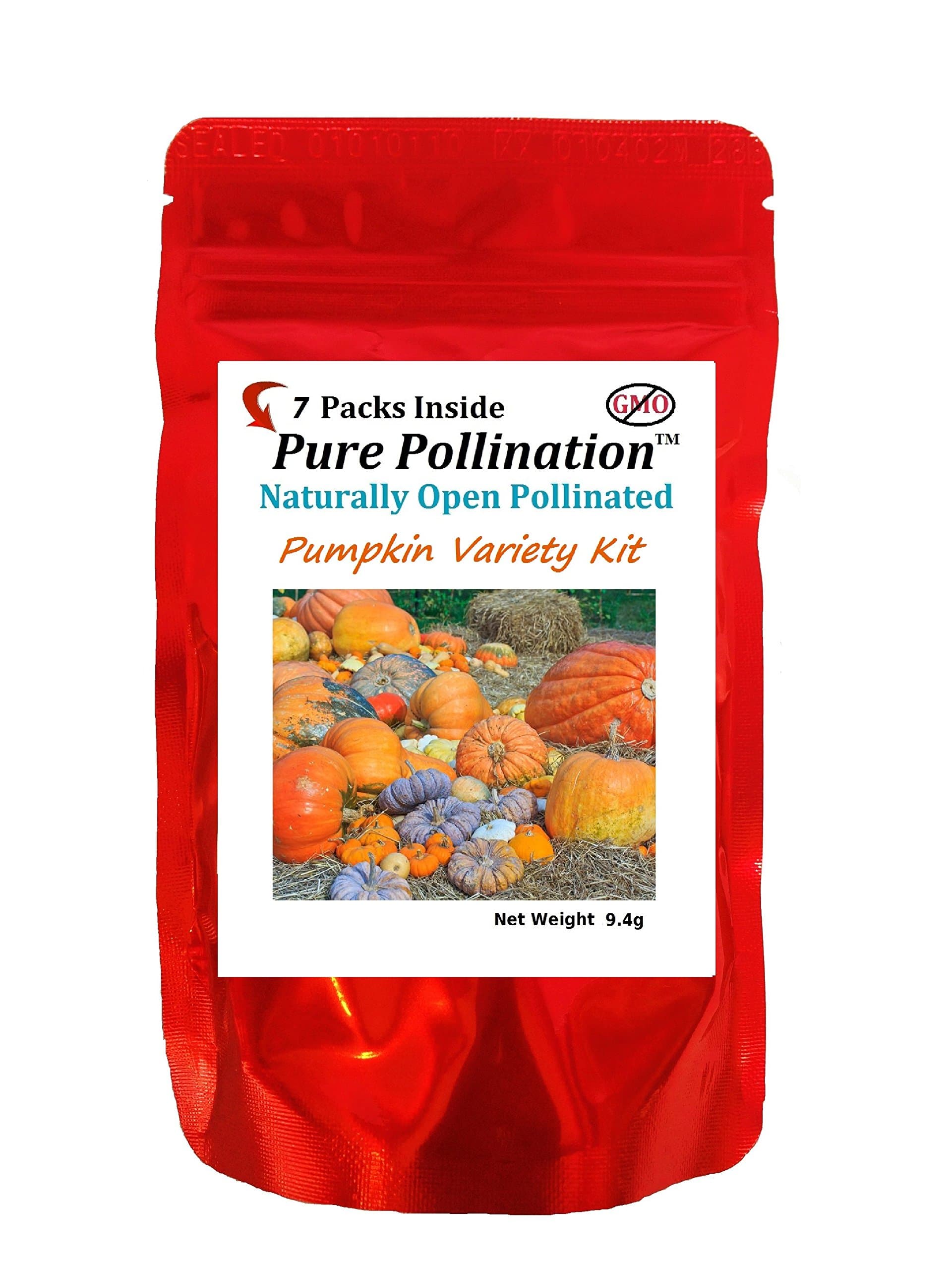 7 American Grown Pumpkin Variety Seed Pack Heirloom Garden Open Pollinated Non-GMO