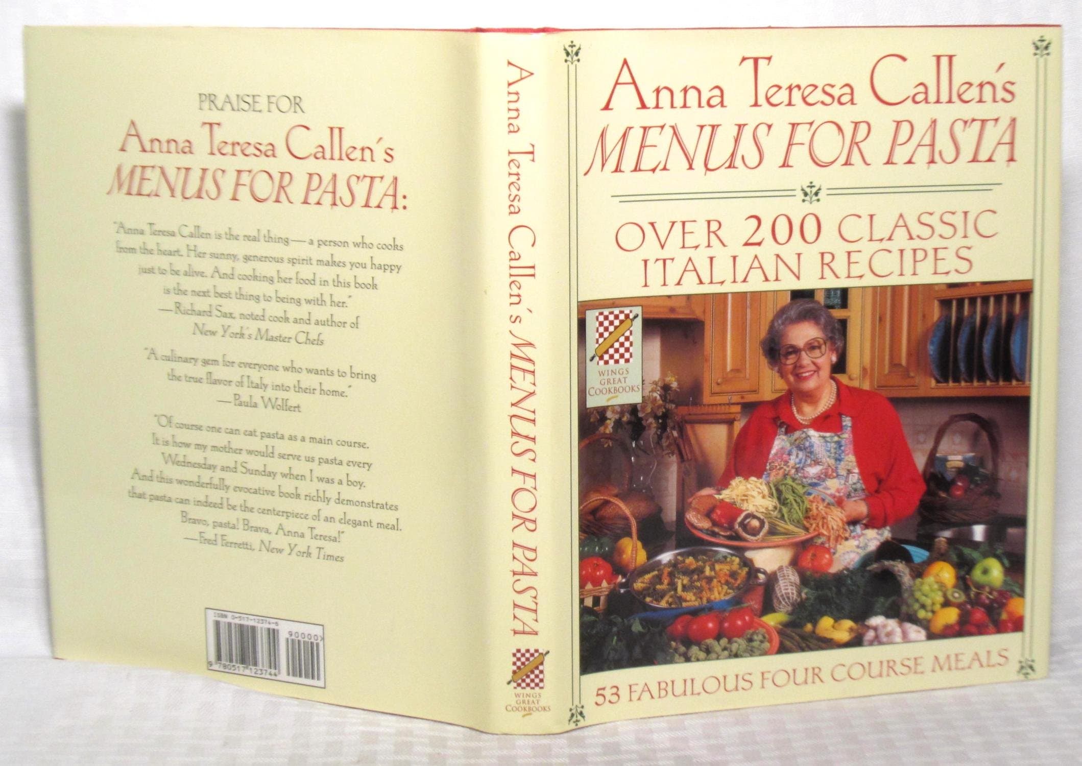 Wings Great Cookbooks: Anna Teresa Callen's Menus for Pasta