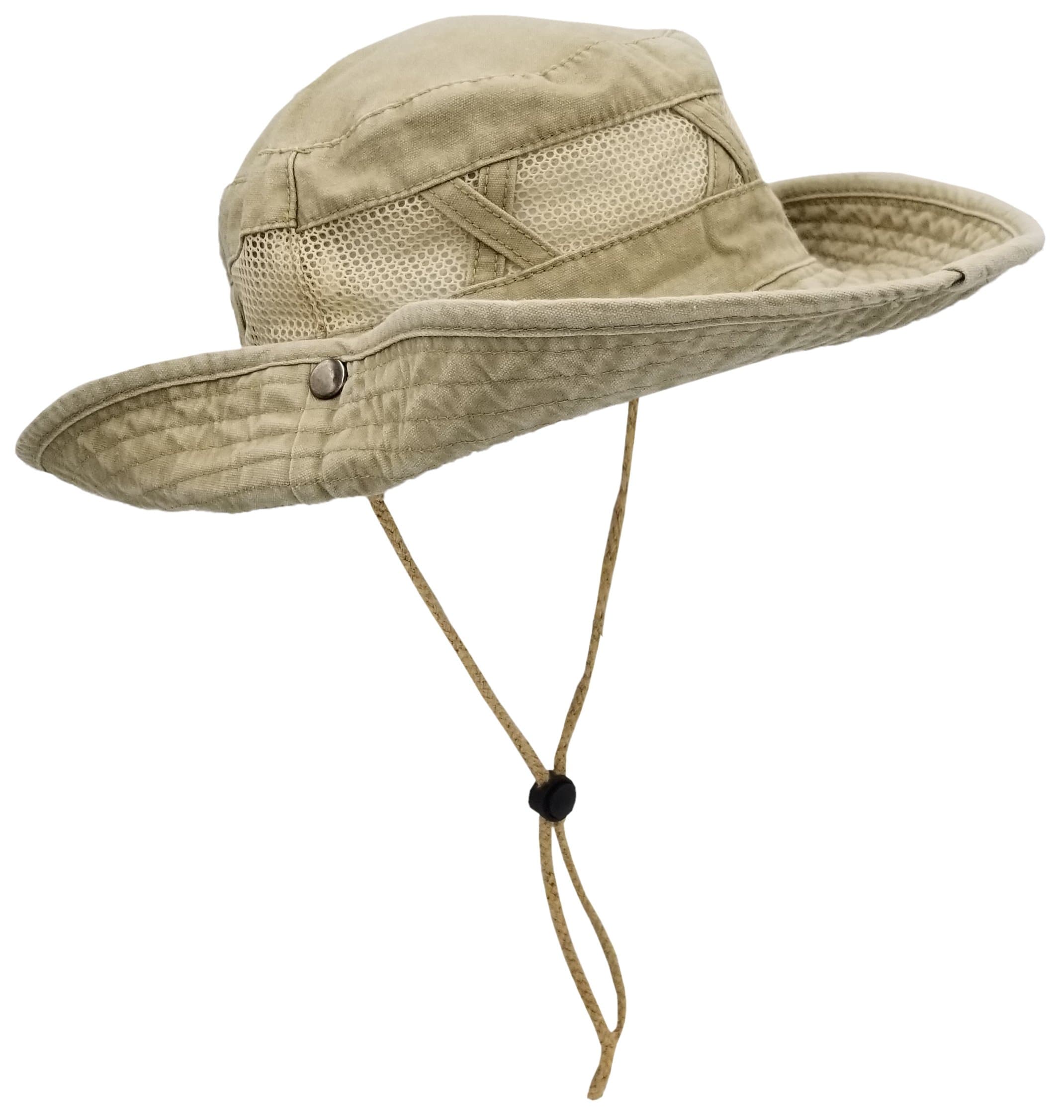 Outdoor Boonie Sun Hat for Hiking, Camping, Fishing, Operator Floppy Military Camo Summer Cap for Men or Women