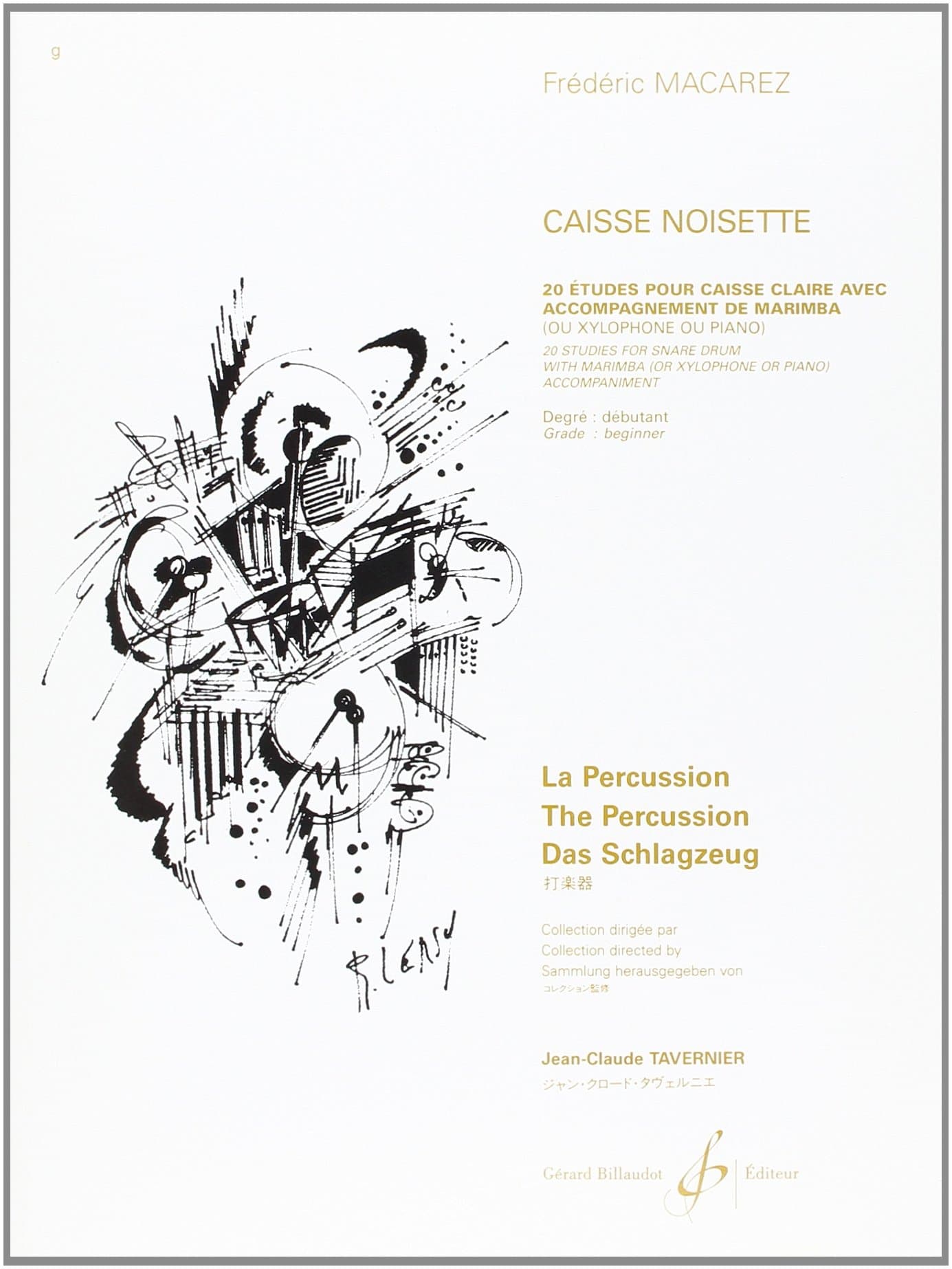 CAISSE NOISETTE - 20 ET. CAISSE CLAIRE + MARIMBA (OU XYL OU PNO)