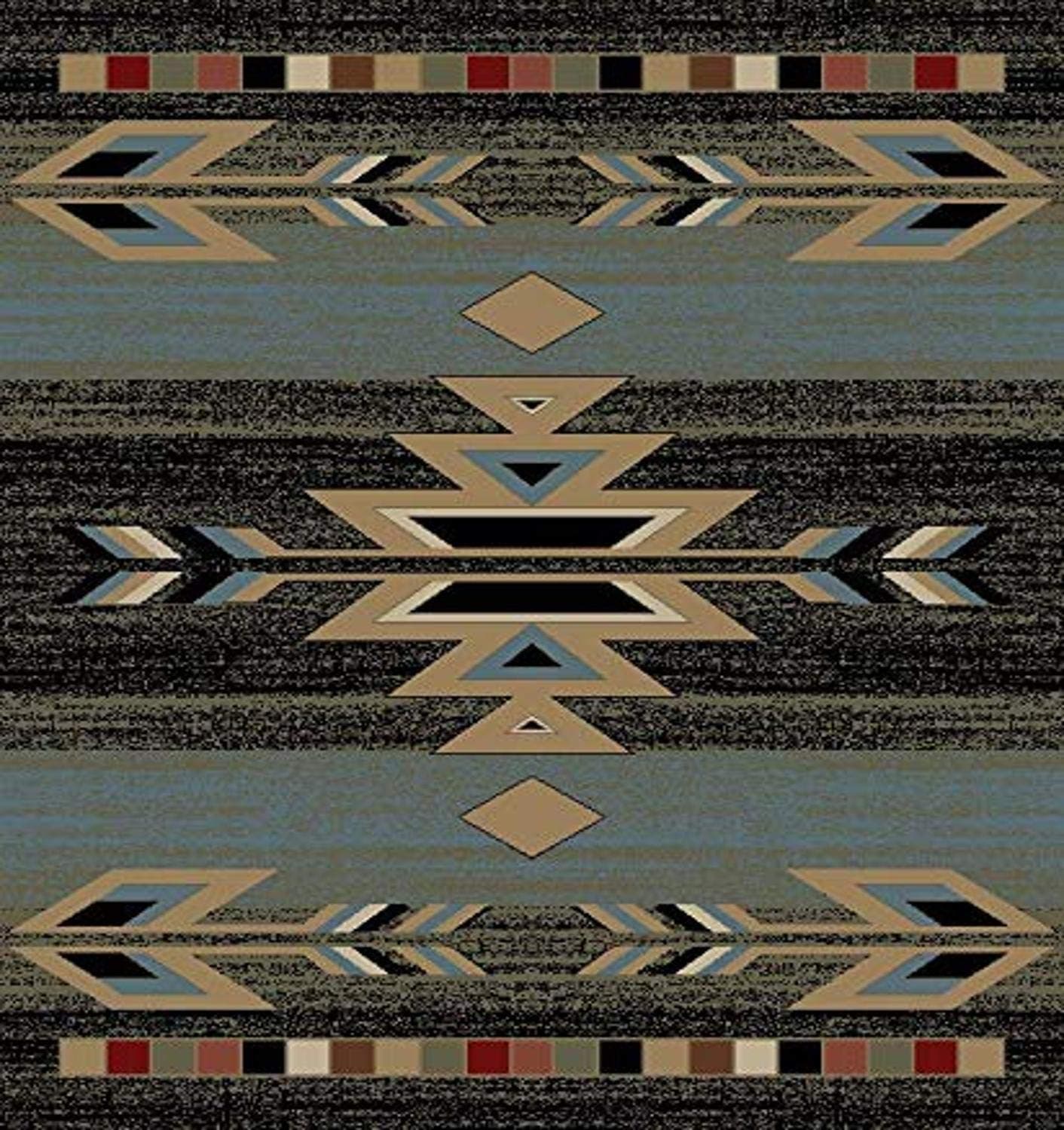 Mayberry RugRio Grande Area Rug, 2'3"x3'3", Ebony