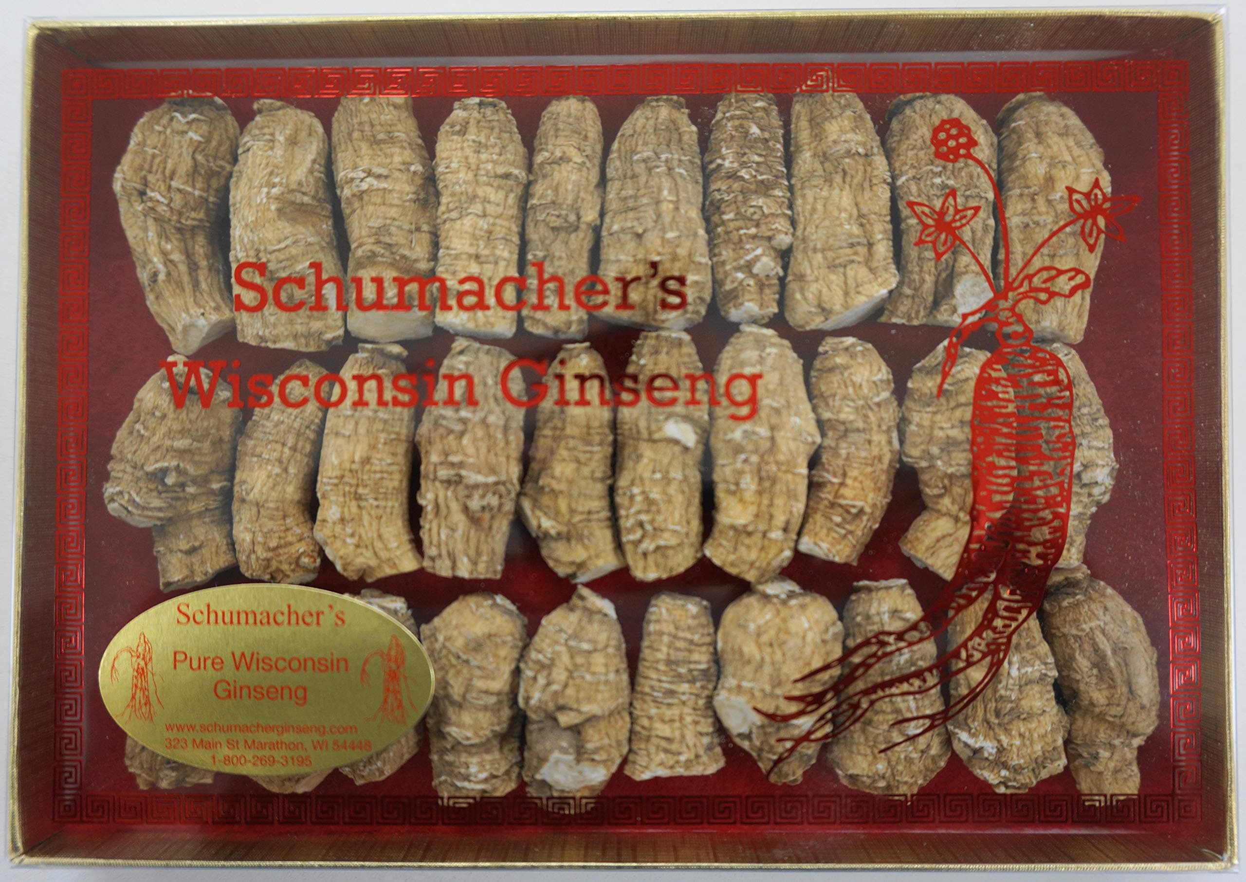 Schumacher Ginseng's Pure Wisconsin Ginseng Short/Medium 4 Ounce Gift Box