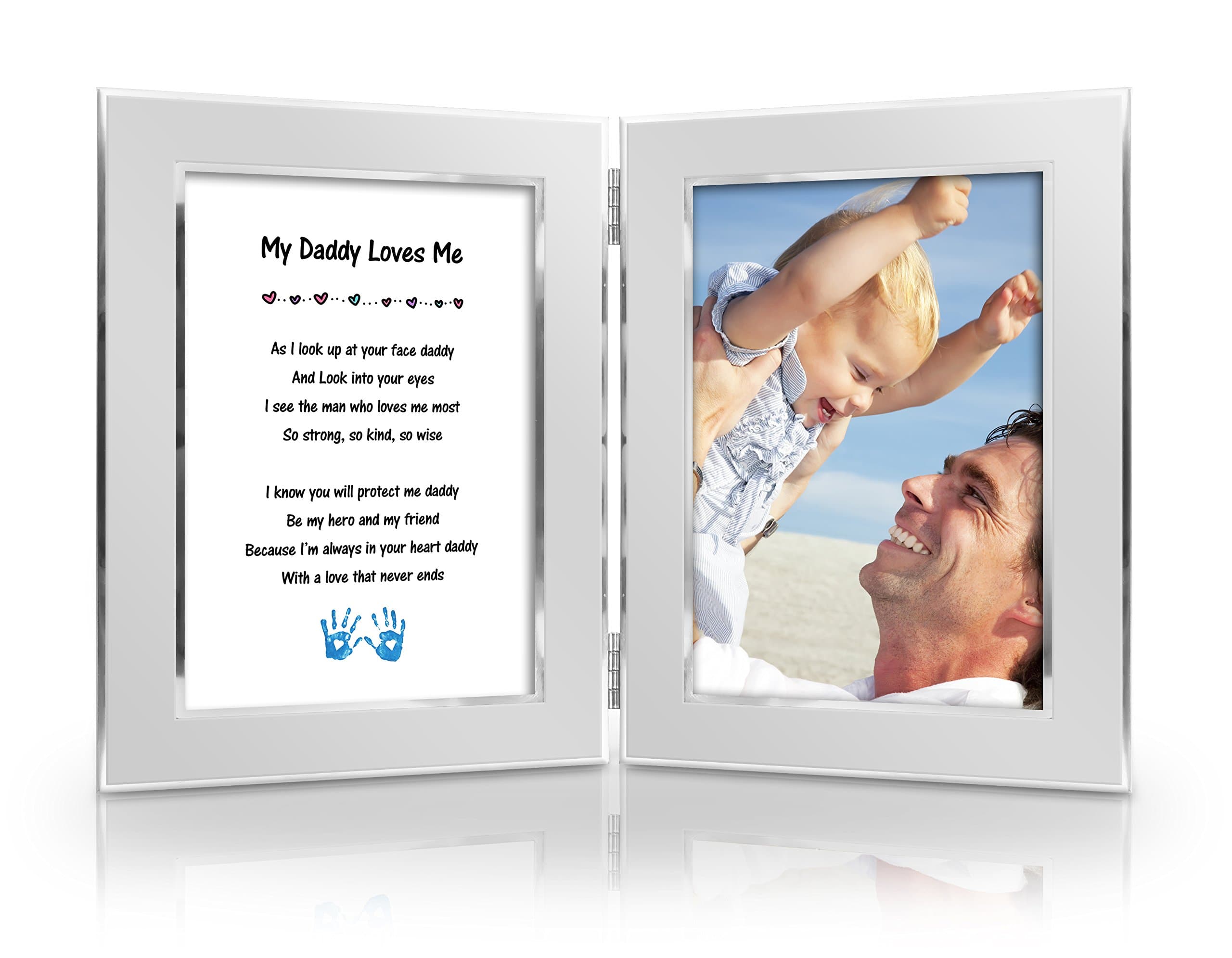 Best Christmas Gift to Father from daughter,son, baby. Happy Fathers Day Card. Birthday, New Dad, Special Gift Anytime. Daddy & Me Gift. Delightful Poem + Favorite Photo = Custom Poetry Gift