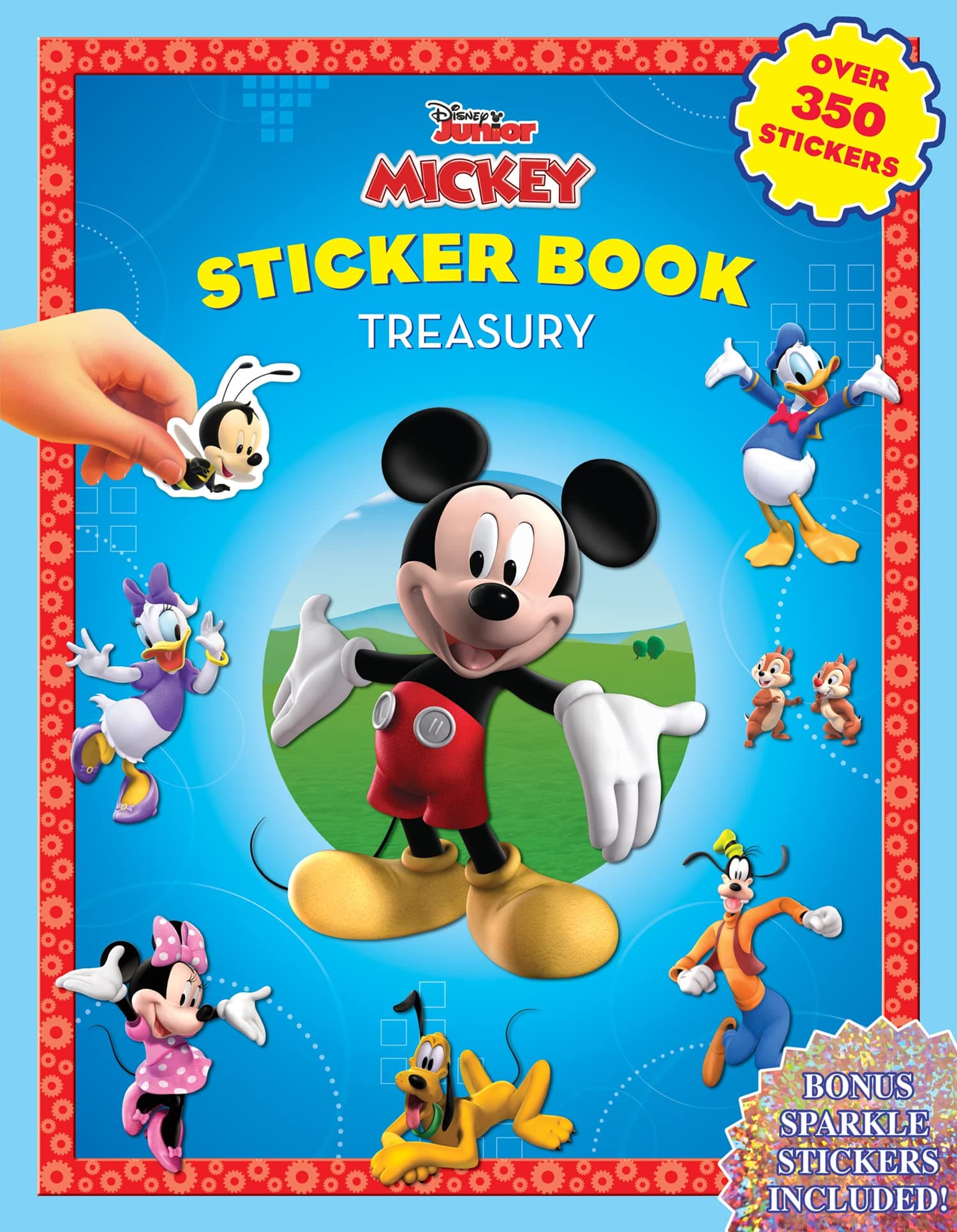 Disney Mickey Mouse Clubhouse Sticker Book Treasury - Activity Books for kids, 350 reusable stickers, 96 pages of fun