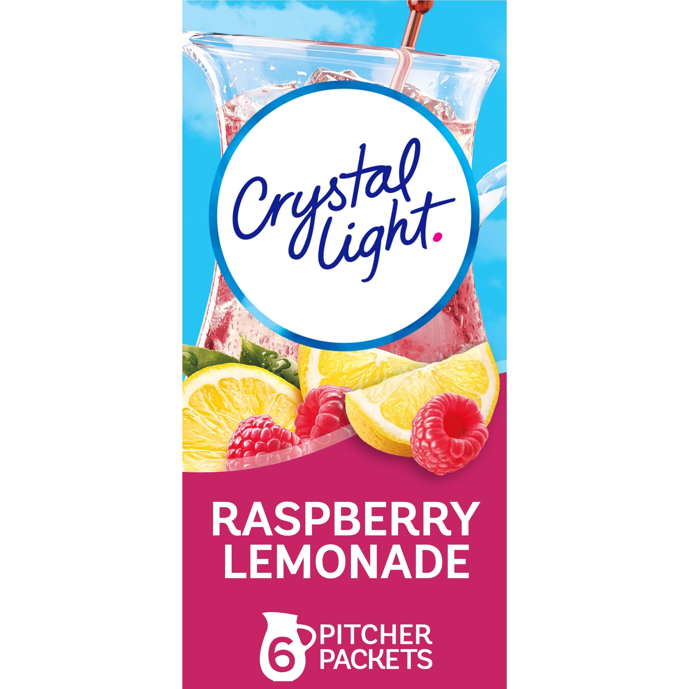 Crystal Light Raspberry Lemonade Drink Mix (6 Pitcher Packets)