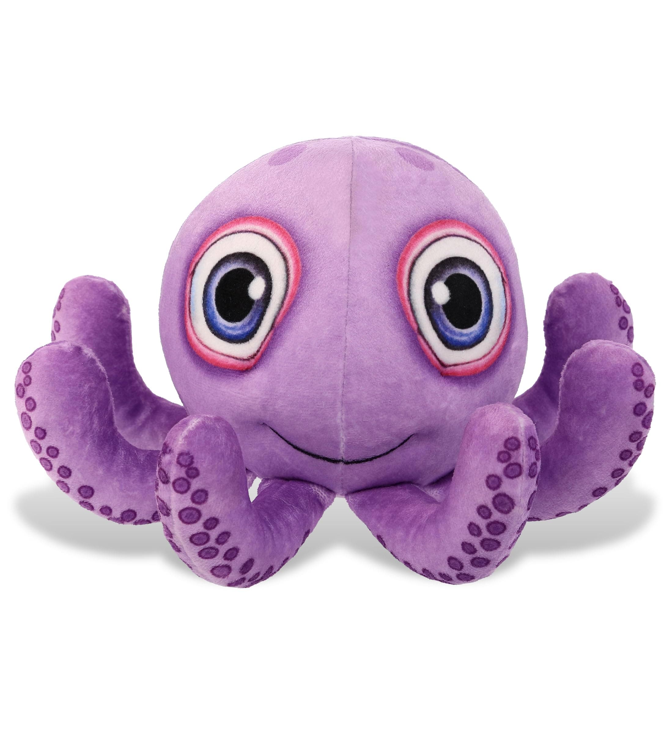 DolliBu Purple Octopus Plush Buddies Stuffed Animal, Cute Realistic Stuffed Animals for Girls, Boys, Adults Animal Gifts, Kids Nursery Decor for Newborn, Cuddly Soft Baby Plush Toys - 7.5 Inches