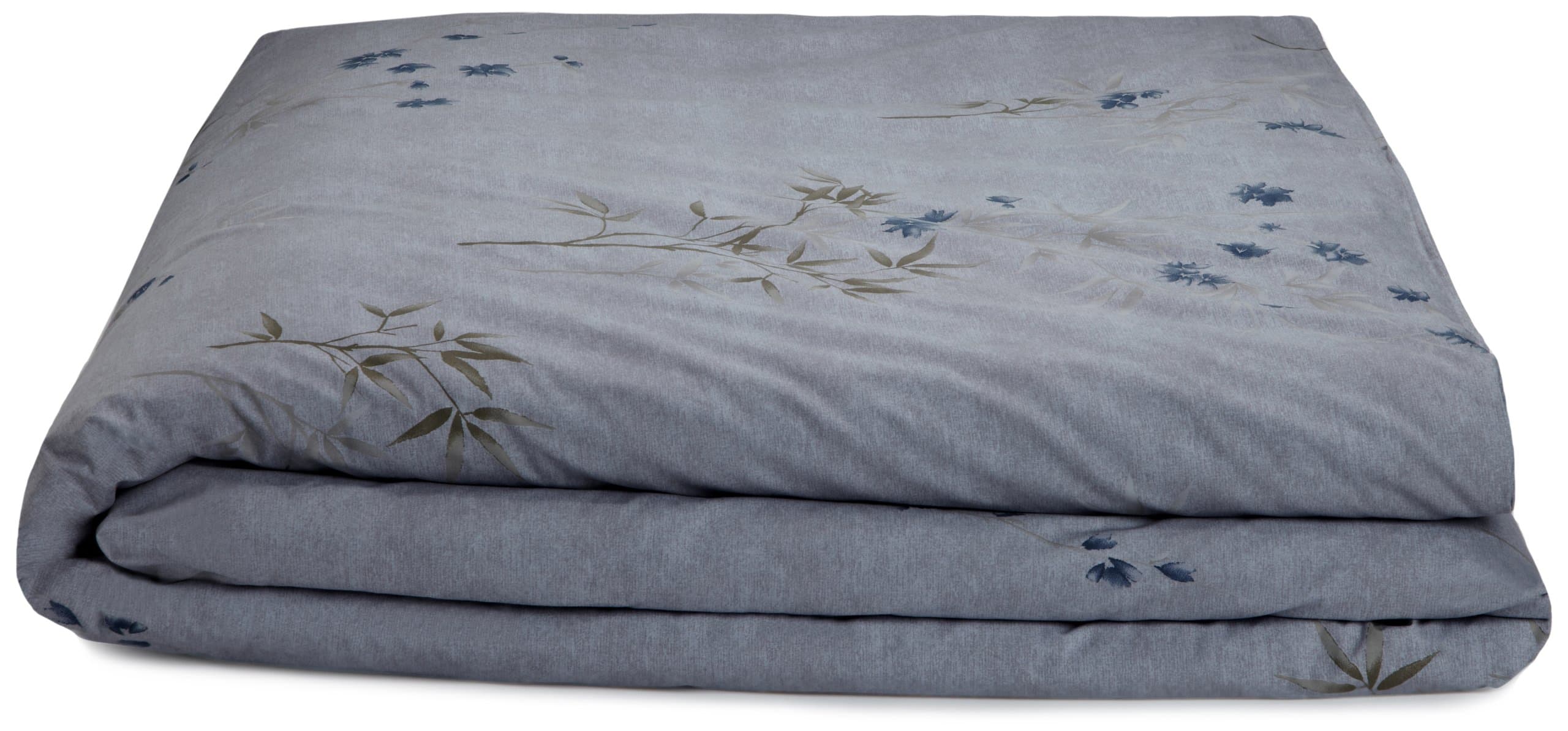 Calvin Klein Home Bamboo Flower Full/Queen Duvet Cover, Hyacinth