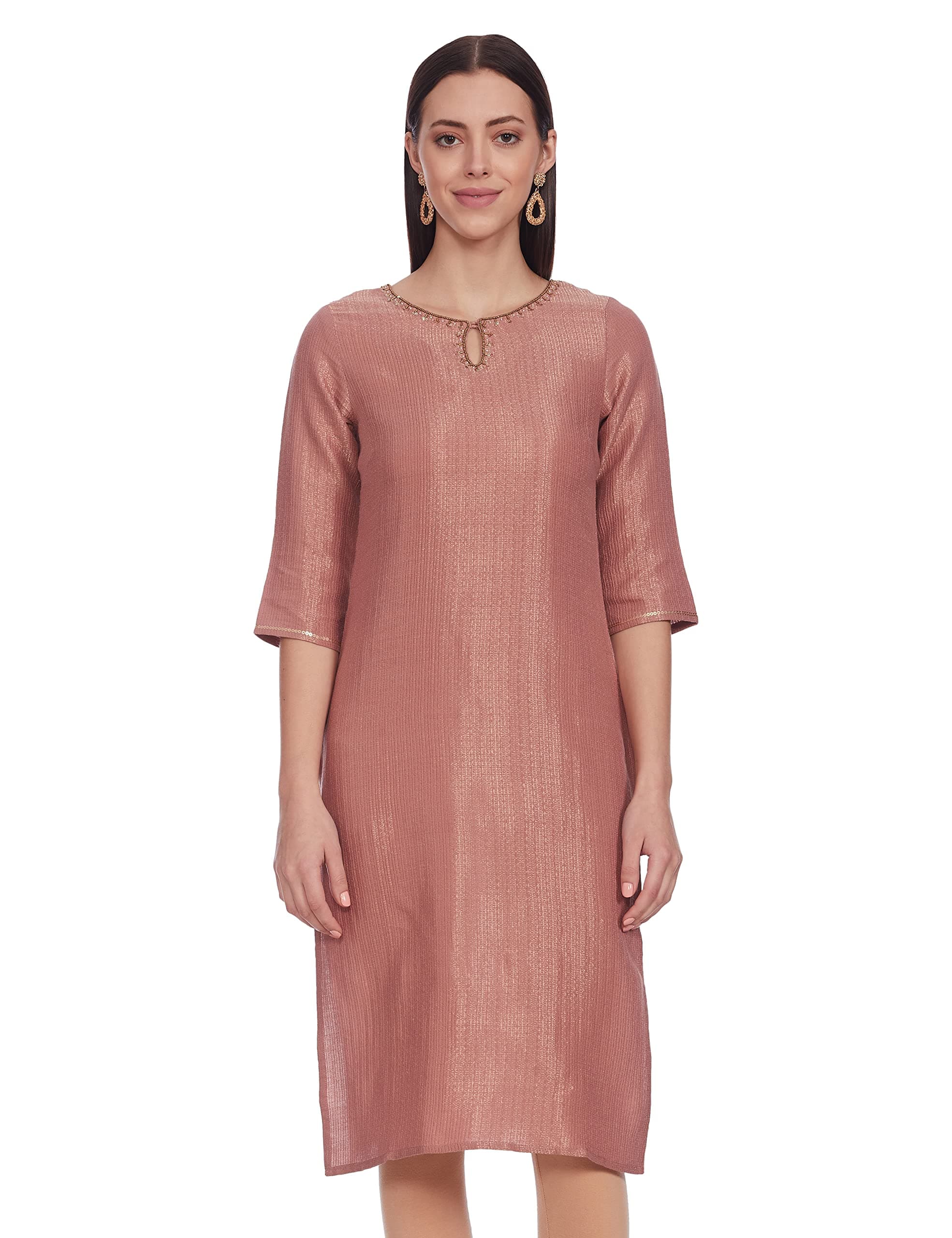 W for Woman Women's Cotton Regular Kurta