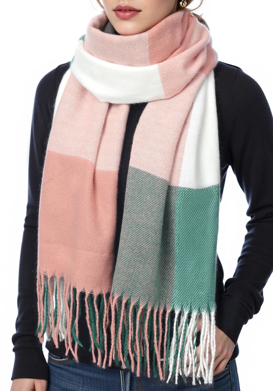 fauson Winter Scarf for Women, Winter Warm Women's Scarves, Soft Blanket Scarf Classic Valentines Day Gifts for Her