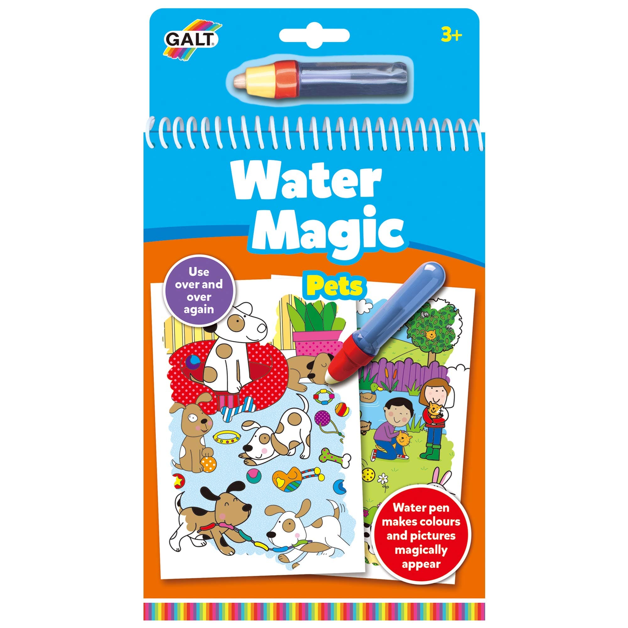 Galt Toys, Water Magic - Pets, Colouring Books for Children, Ages 3 Years Plus