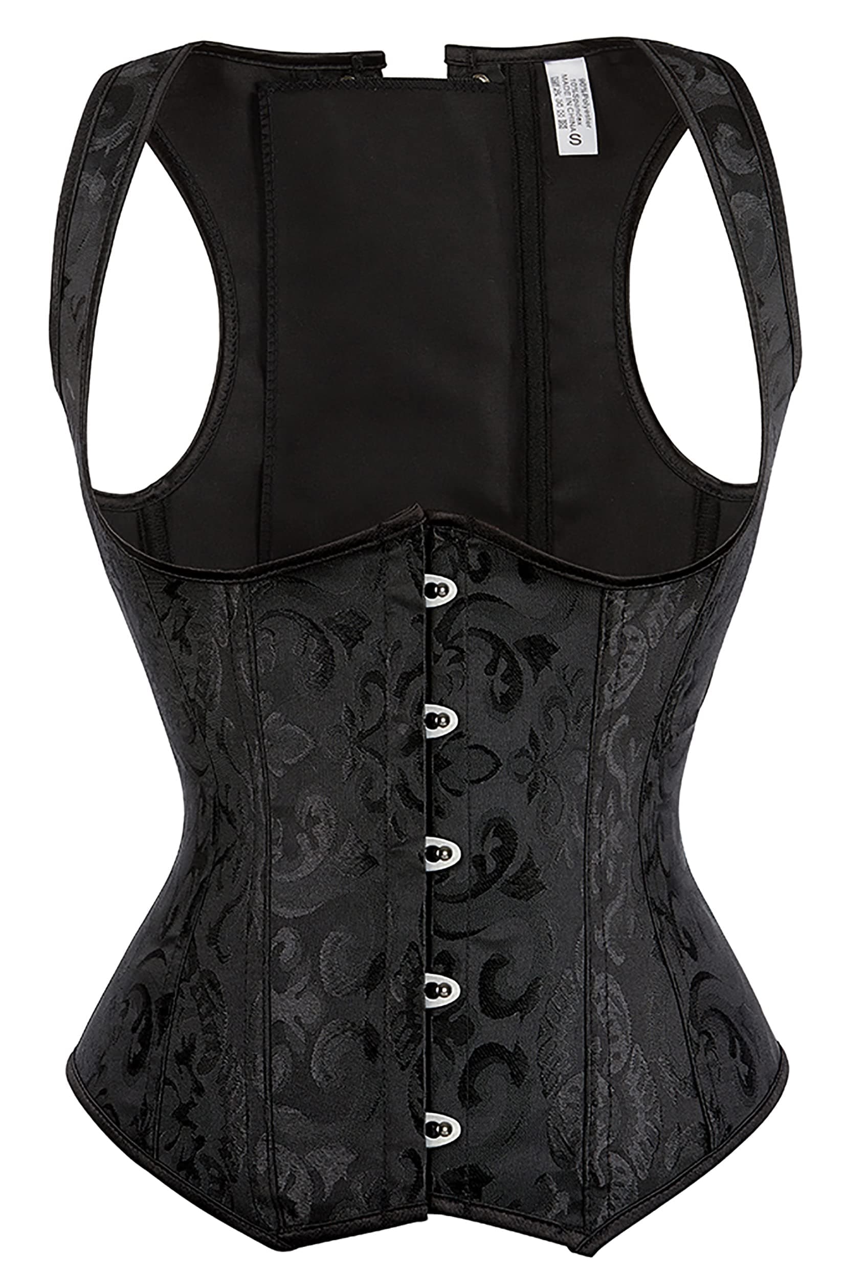 Corset Womens Faux Leather Steampunk Corsets Victorian Bustier Top