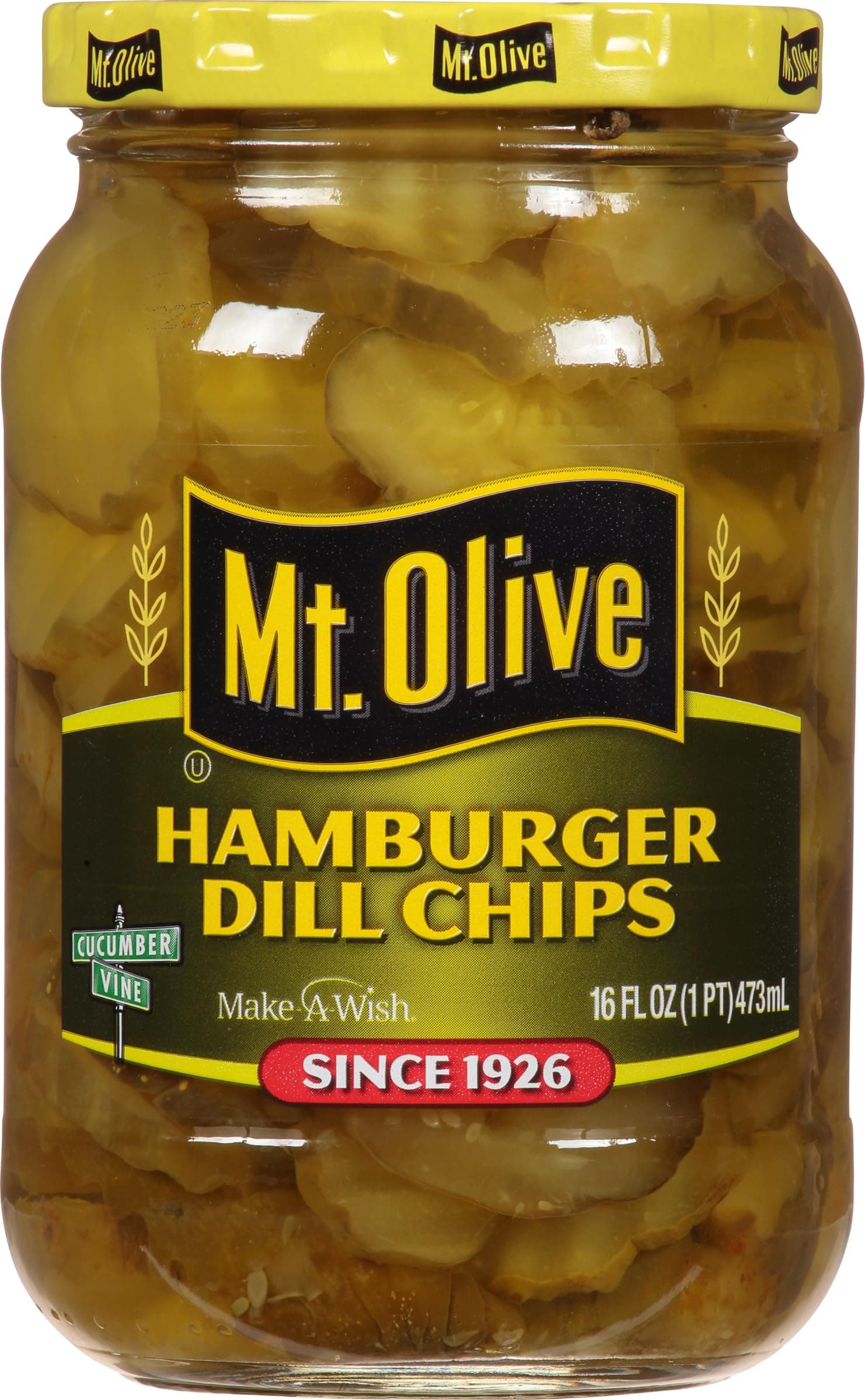 Mt. Olive Hamburger Dill Chips 473ml (Pack of 3)
