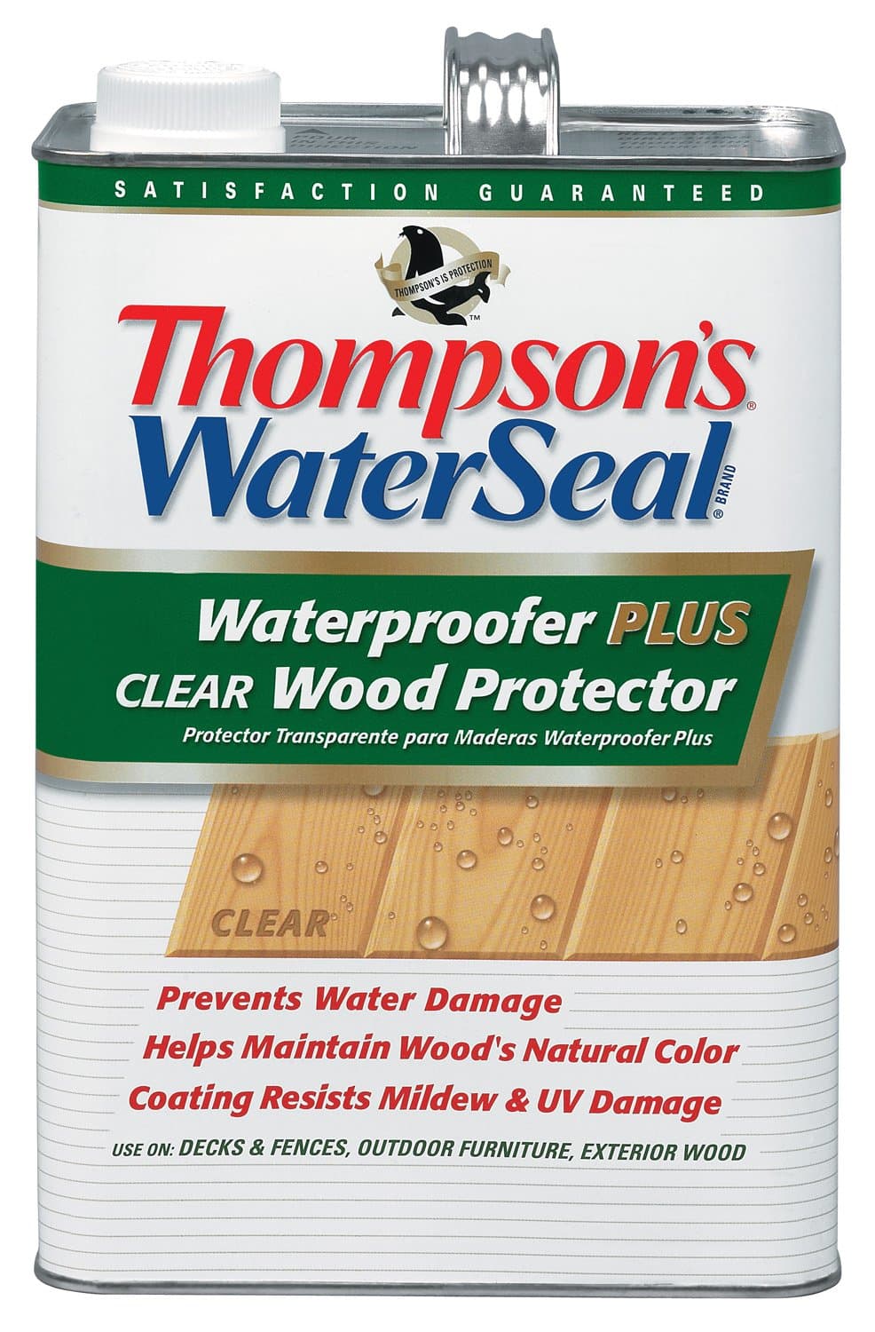 Thompsons Water Seal 21801 1-Gallon Clear Waterproofed Plus Clear Wood Protector