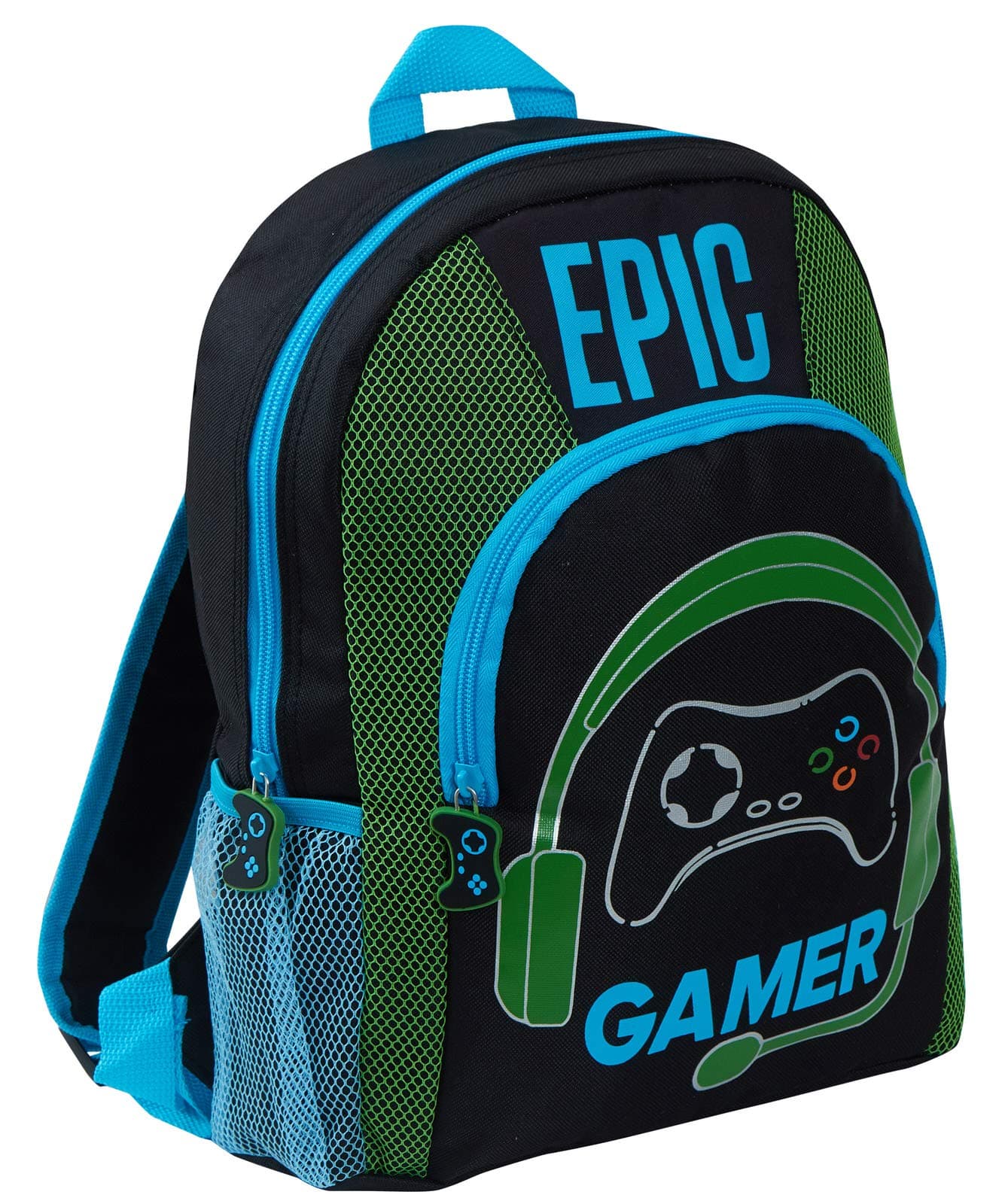 Epic Gamer Backpack Kids Teens Adults Travel School Gaming Bag Rucksack with Bottle Holders
