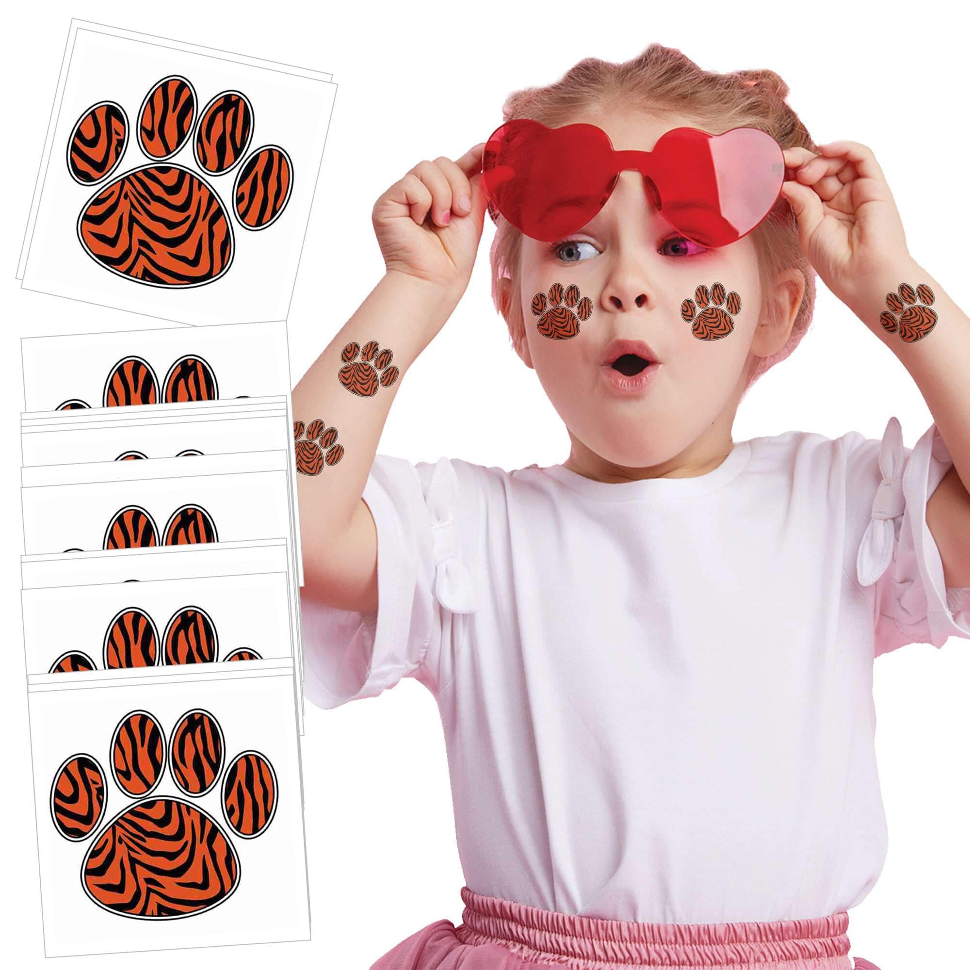Tiger Paw Tattoos Paws Tattoo Temporary Tattoos Fake Tattoos Stickers Party Favors Gifts Decorations for Kids