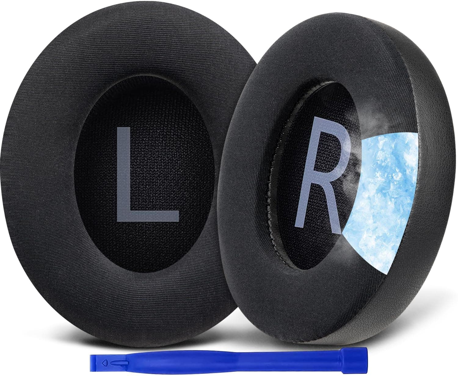 SOULWIT Cooling Gel Replacement Earpads for Bose 700 (NC700) Wireless Headphones, Ear Pads Cushions with Softer Leather, High-Density Noise Cancelling Foam, Added Thickness - Black