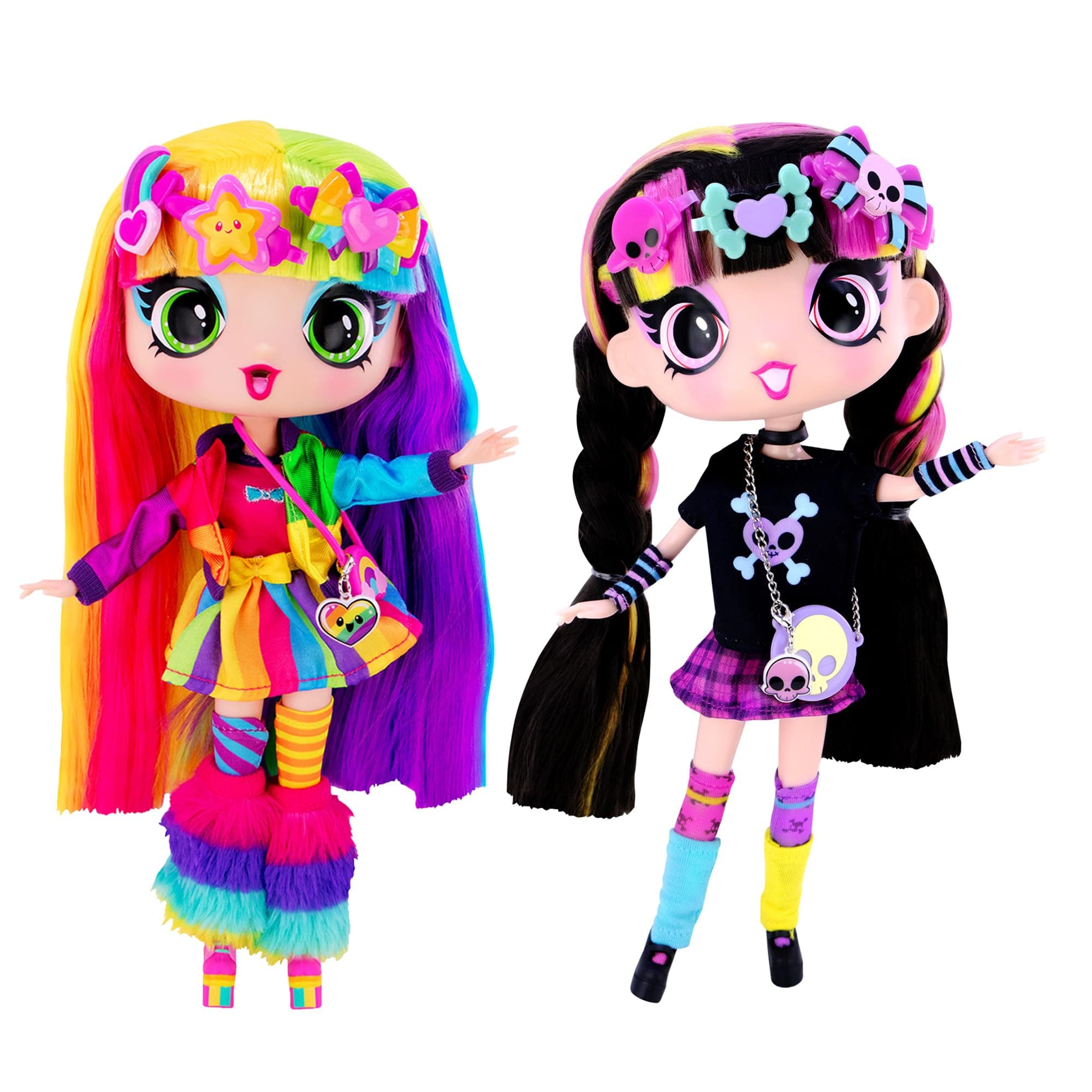 Fashion Doll 11 inches- + Luna | Set of 2 Fashion Dolls | Set of 2 Colorful Dolls | Nicely Packaged Set of Doll Clothes, Dolls & Accessories