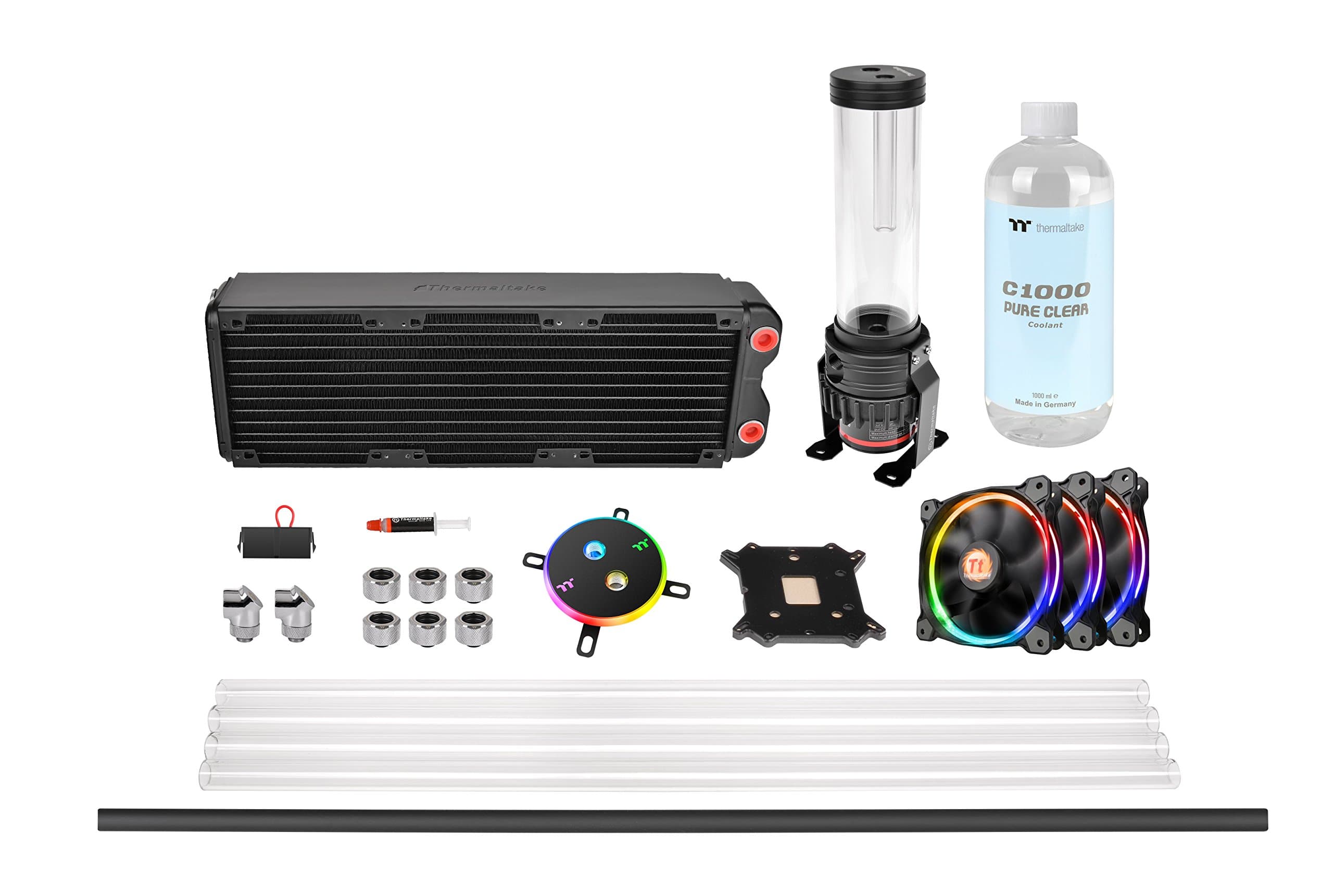 Thermaltake Pacific M360 D5 Res/Pump PETG Hard Tube Water Cooling Kit CL-W217-CU00SW-A