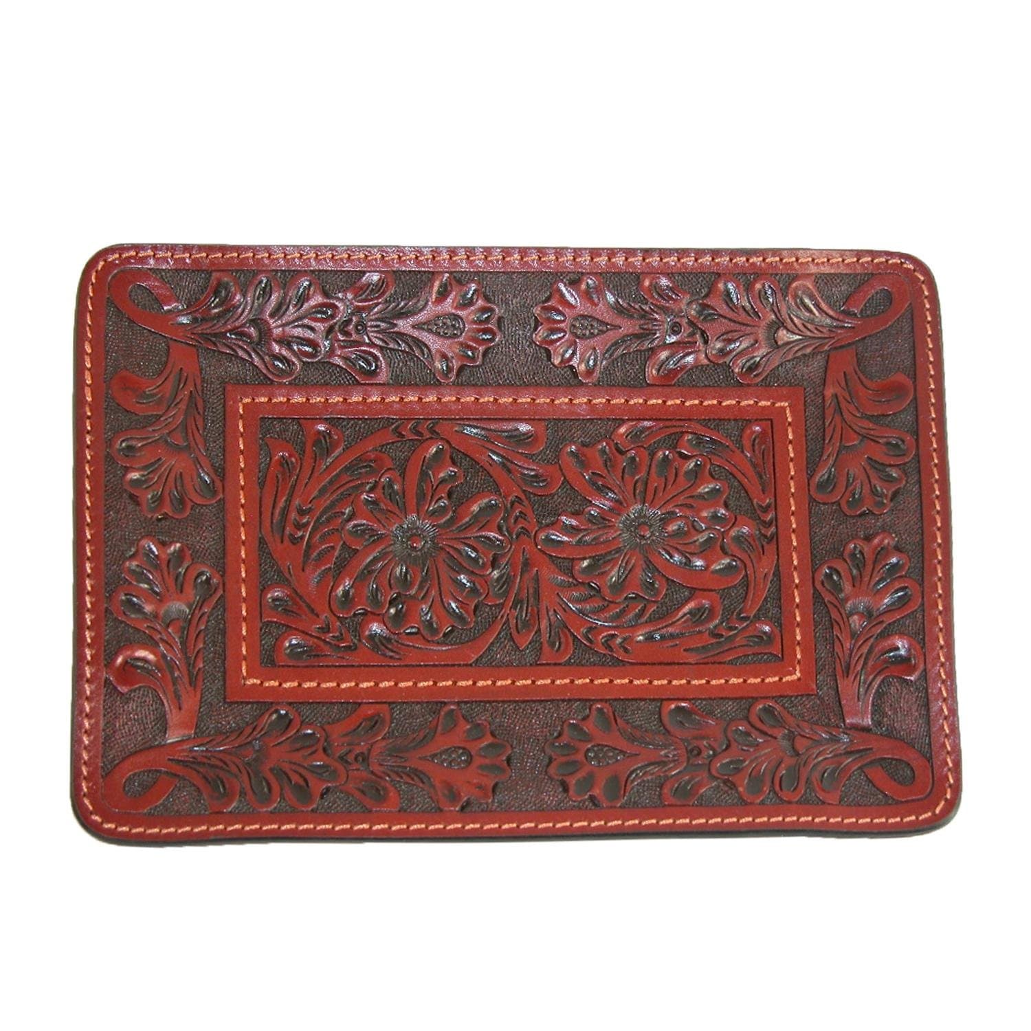 3 D Belt Company Men's Leather Tooled Valet, Tan