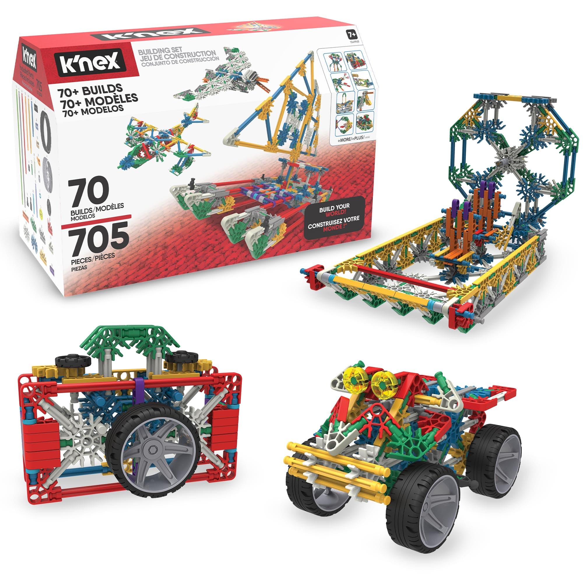 70 Model Building Set‚ 705 Pieces, STEM Learning, Creative Play Set‚ Ages 7+