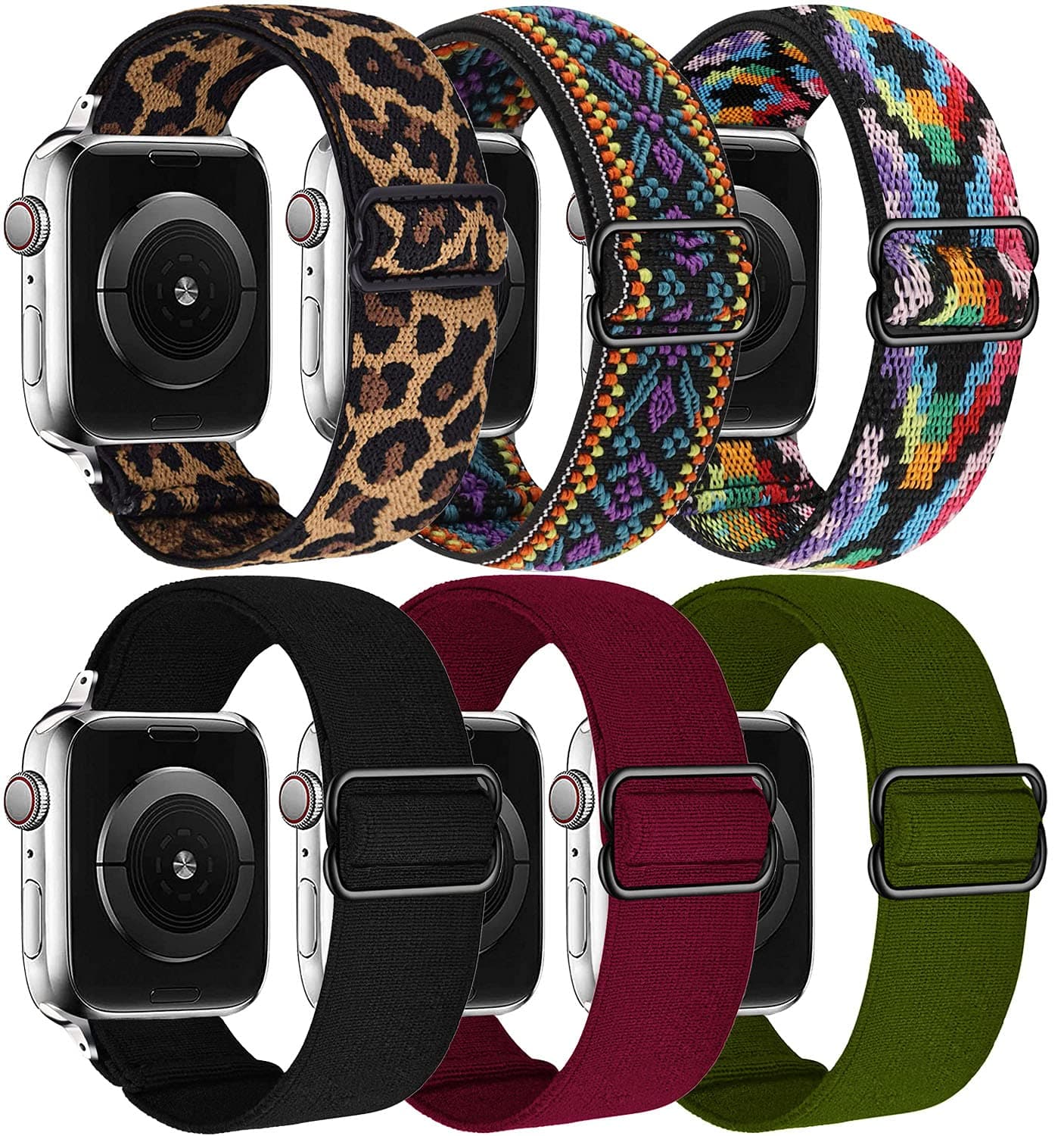 LitoDream Compatible with Apple Watch Band 38mm 40mm 42mm 44mm Silicone Cute Strap iWatch Flower Wristbands Replacement for Apple Watch Series 5/4/3/2/1