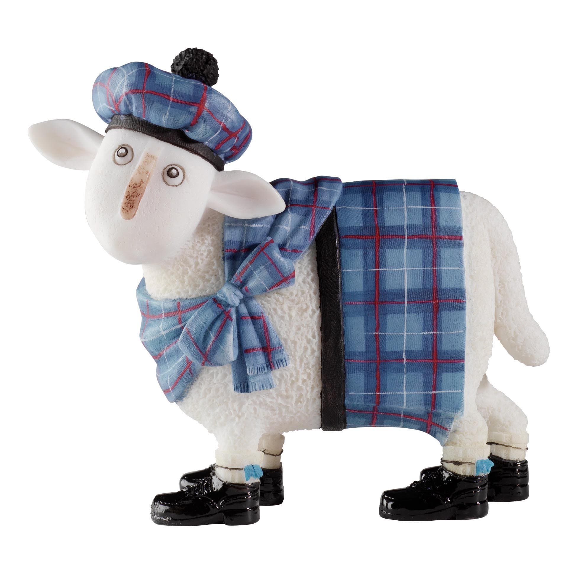 Ewe and Me Cameron Blue Tartan Figurine