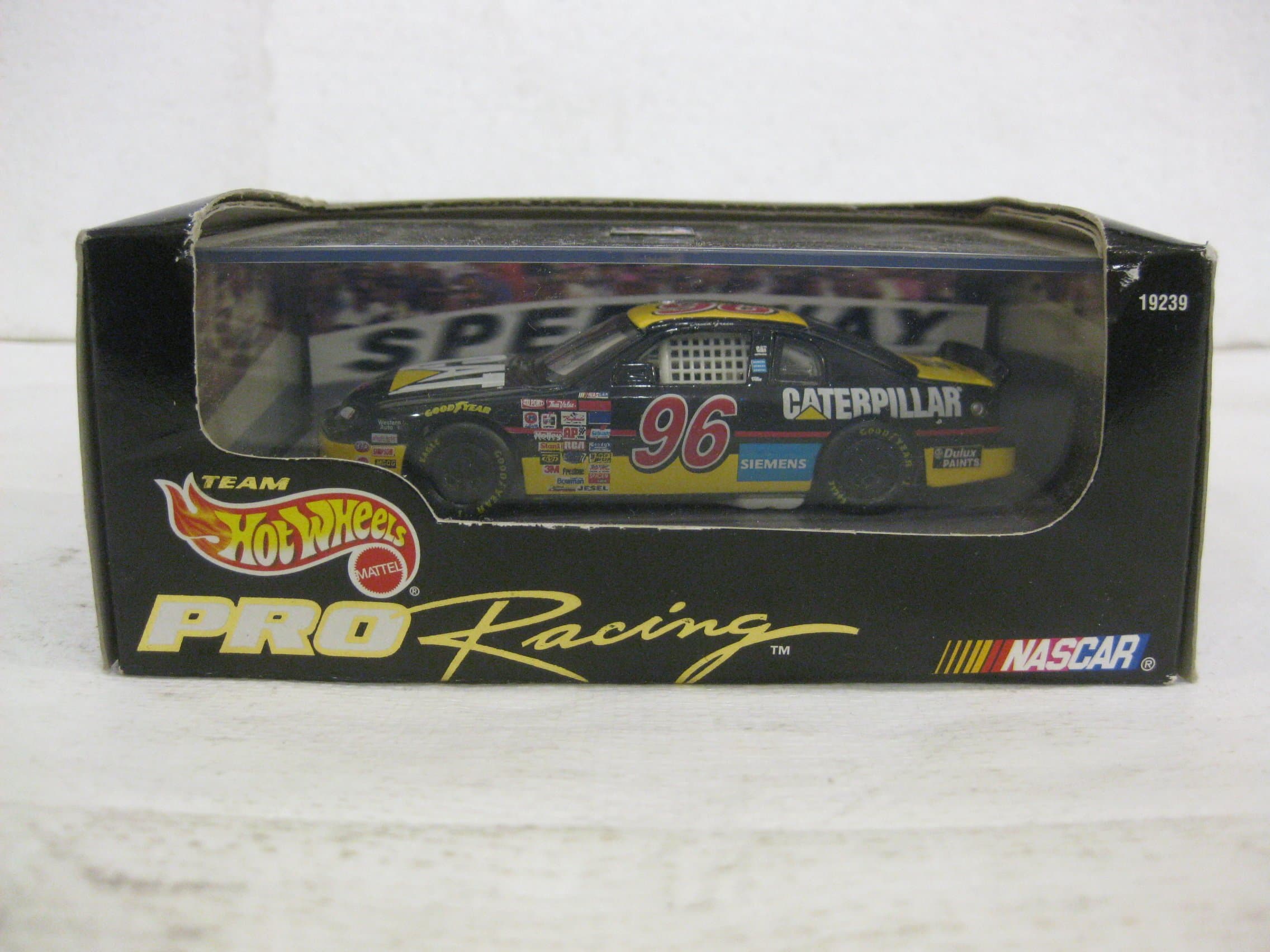 David Green #96 Cat Monte Carlo Nascar In Black & Yellow Diecast 1:43 Scale By Hot Wheels Pro Racing
