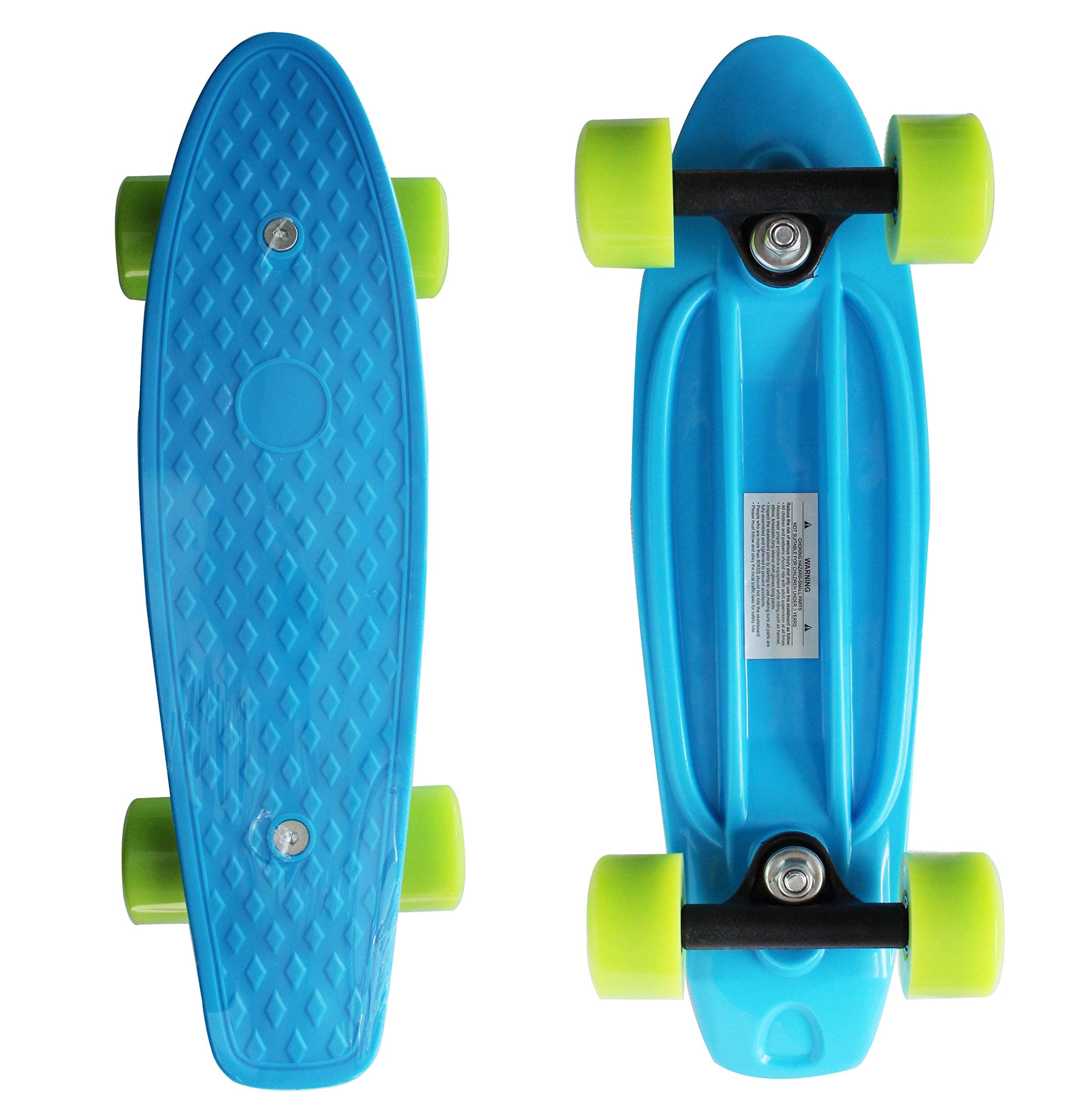 17x5 Inch Mini Skateboard with Top Design, Mini Cruiser Skateboard for Beginners with ABEC-7 Bearing and Soft PU Wheels …