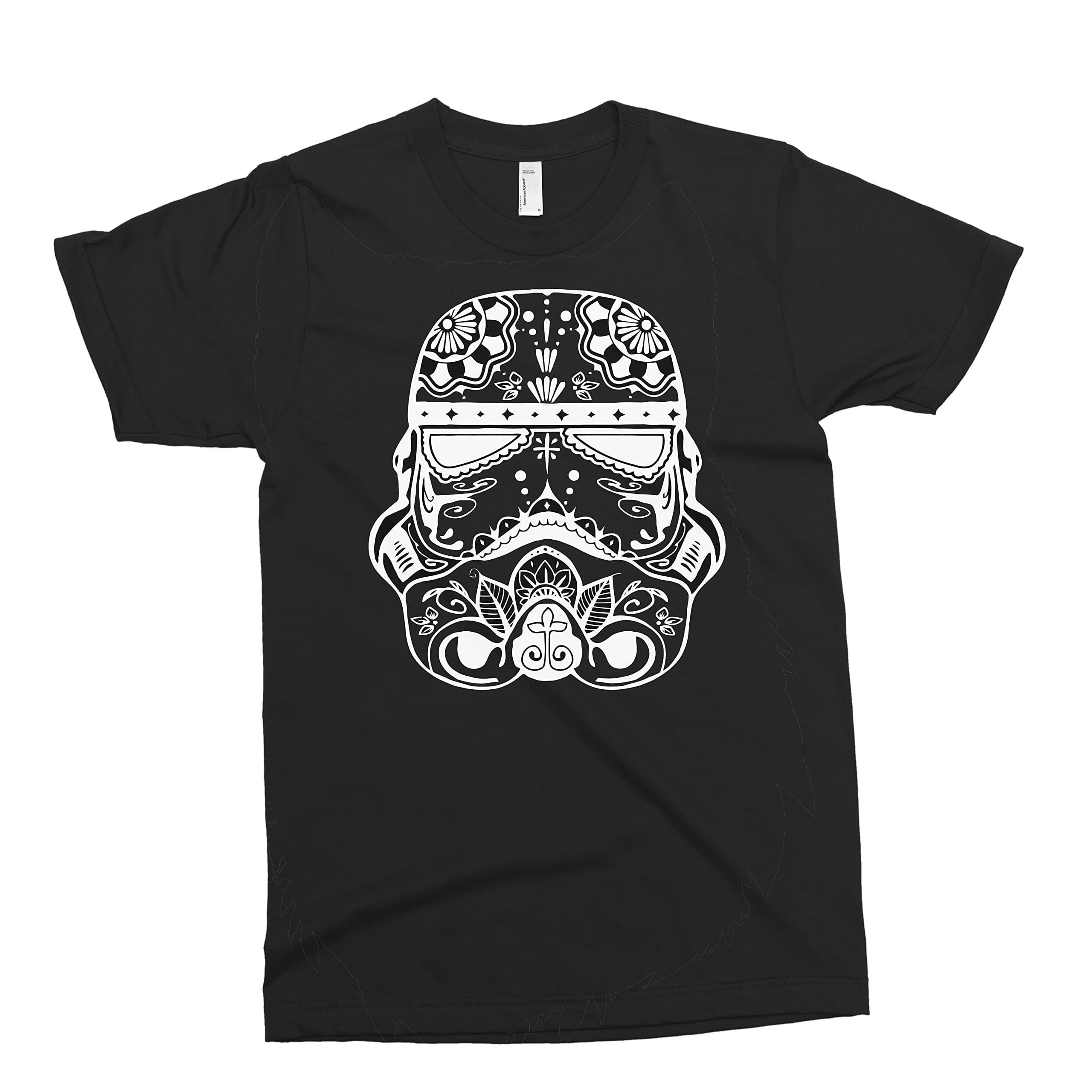 Storm Trooper Black T-Shirt - Star Wars, First Order, Comic con, Fan, Novelty, Gift, Vader, Dark Side (Small)