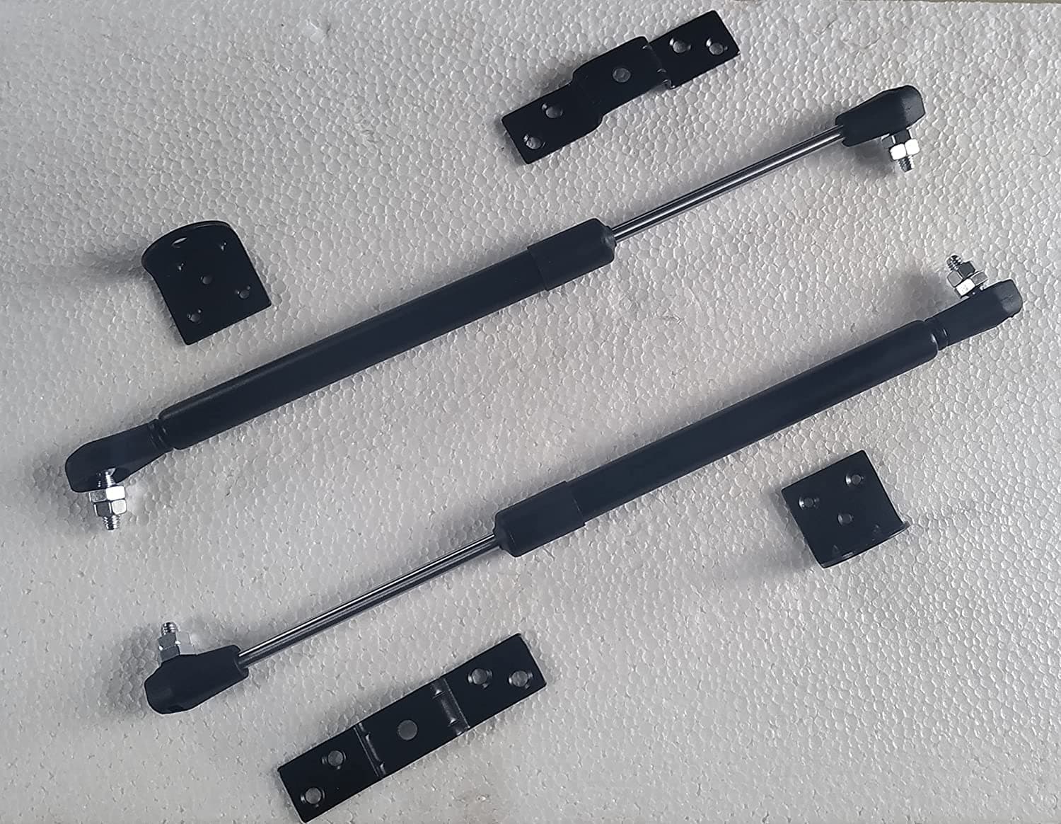 12 Inch Hydraulics Gas Spring Stay Strut Pneumatic Lift Support Cabinet Hinges for 25 KG Load Capacity Black - Pack of 2