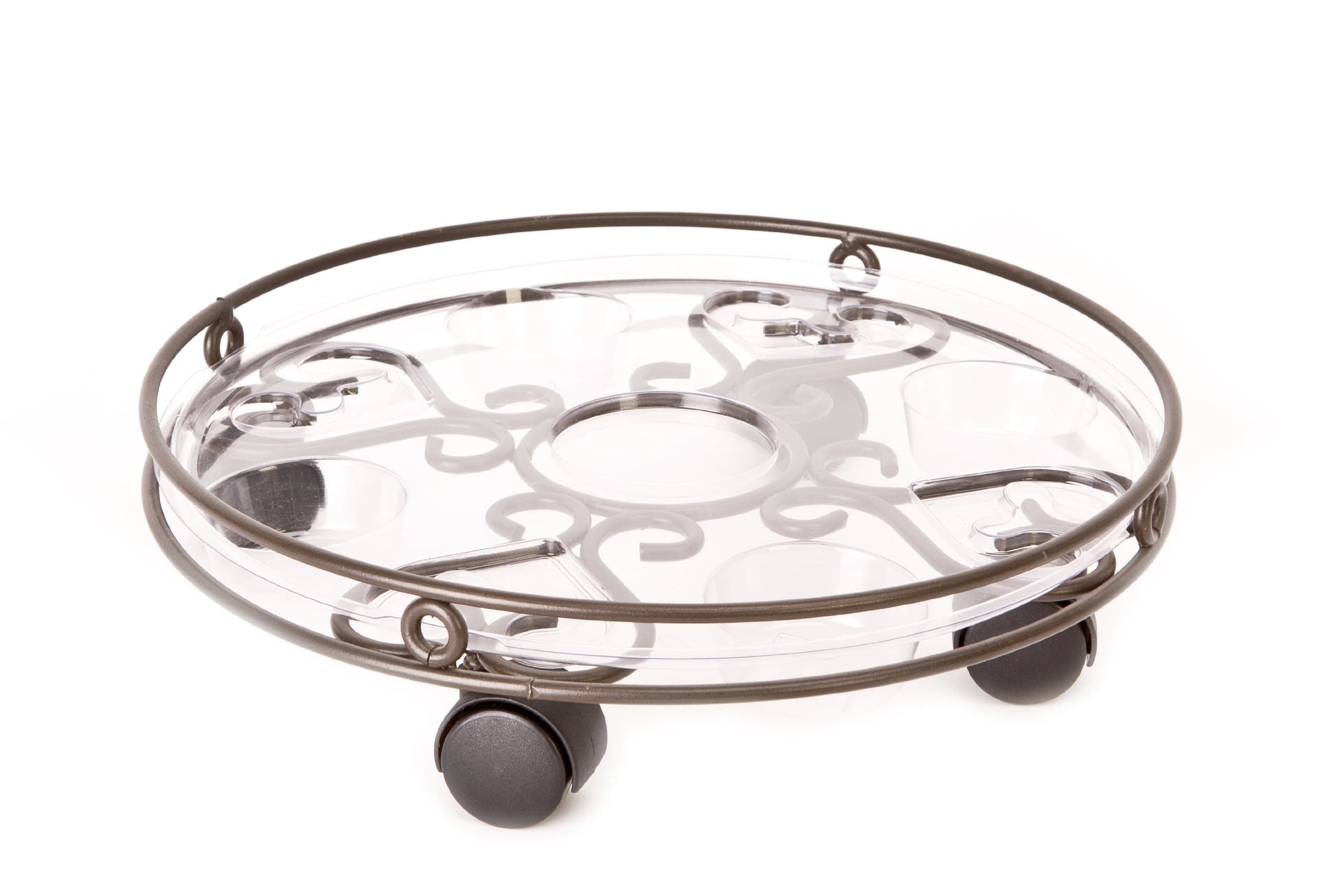 Products 14-Inch Cameo Plant Caddy, Brown