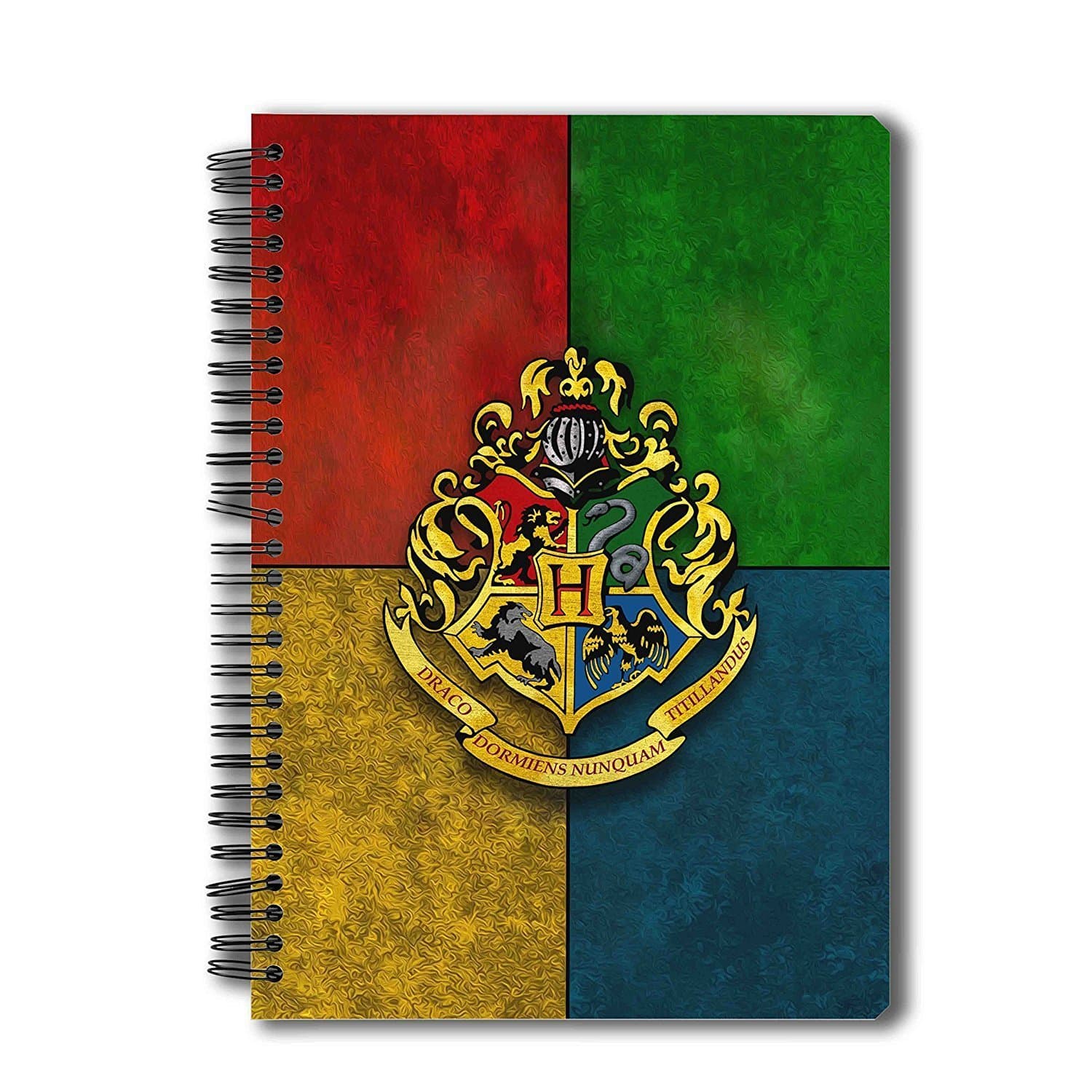 MC SID RAZZ - Harry Potter House Crest Multicolor A5 Notebook - Officially Licensed By Warner Bros Usa, 150 Pages
