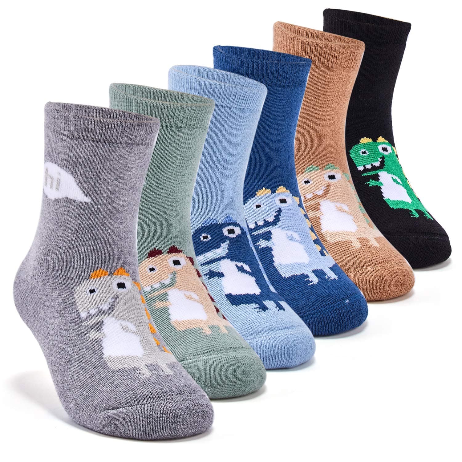 HowJoJo Boys Thick Cotton Socks Kids Winter Warm Socks Christmas Bear Socks