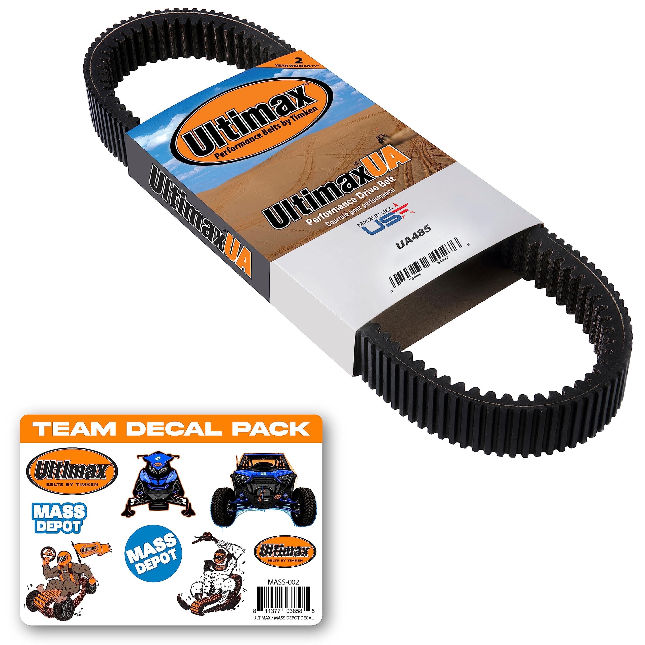 Ultimax UA485 Belts , black
