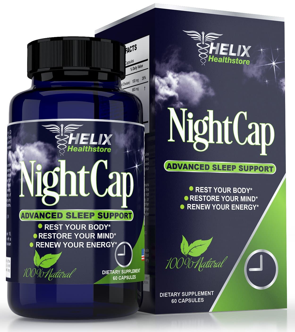Natural Sleep Aid for Adults with Valerian Root Extract Melatonin GABA & Lemon Balm - Best Herbal Sleeping Pills Extra Strength - Deep Sleep Formula - Non Habit Forming Supplement - 60 Vegan Capsules