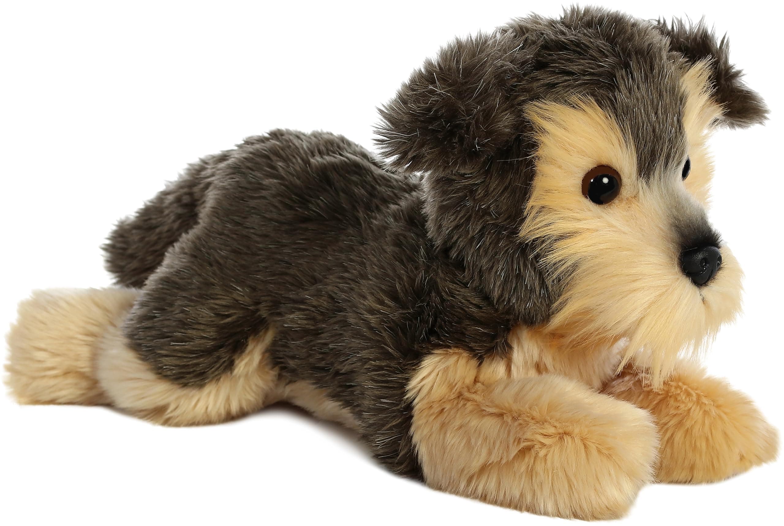 Adorable Flopsie™ Yorky™ Stuffed Animal - Playful Ease - Timeless Companions - Gray 12 Inches